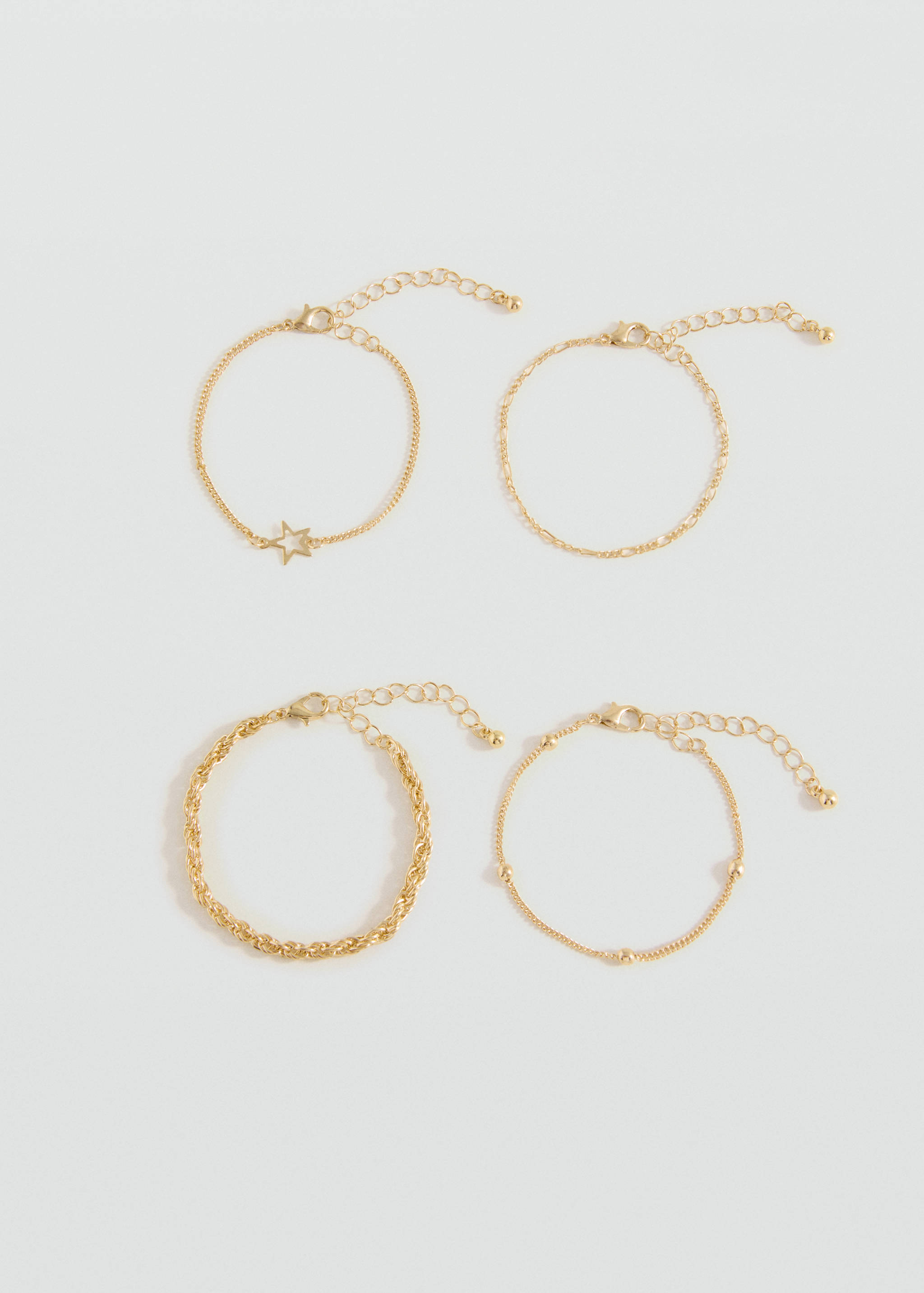 Pack of 4 bracelets - Medium plane