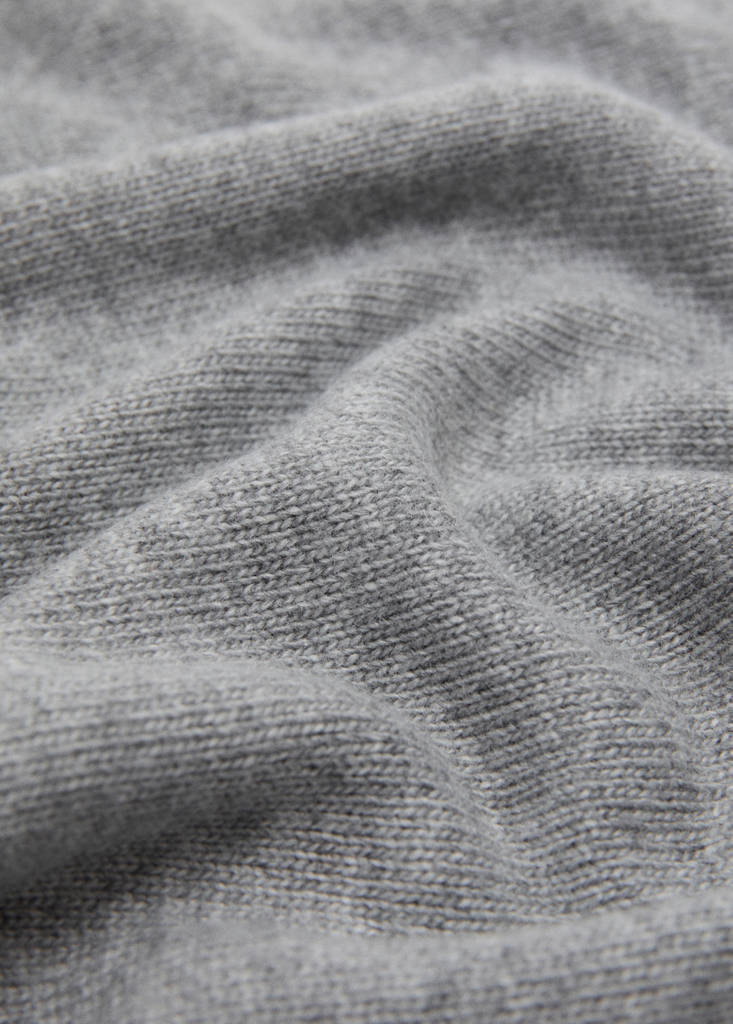 Wool-knit bandana — Medium Heather Grey