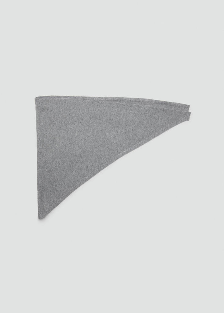Wool-knit bandana — Medium Heather Grey