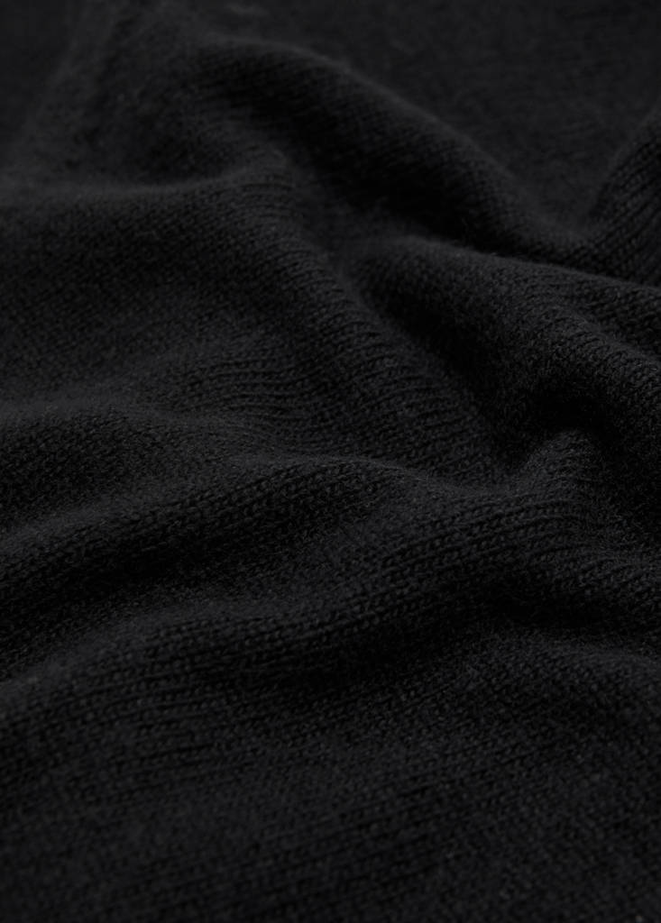 Wool-knit bandana — Black