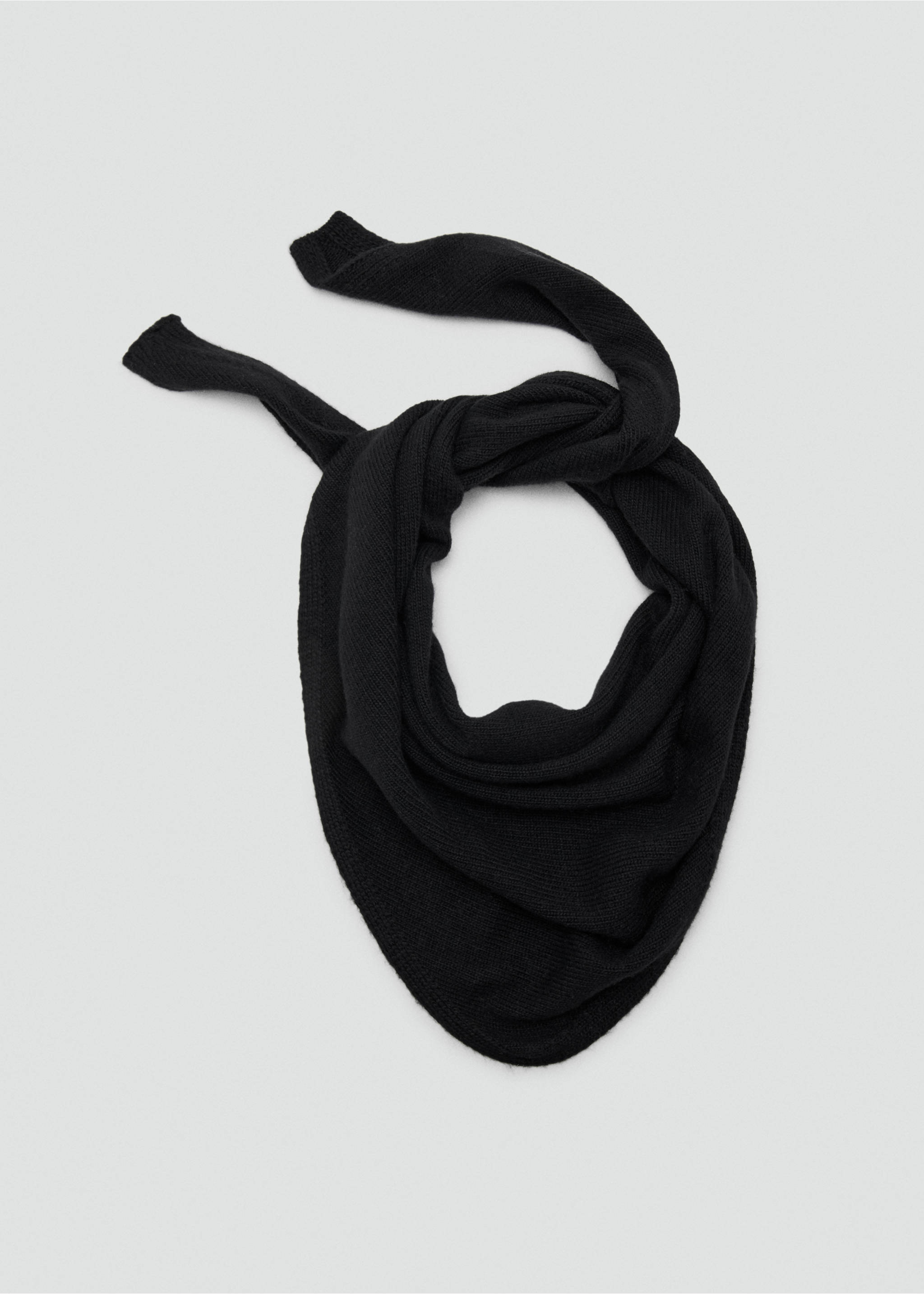 Бандана з трикотажної вовни - Детальніше про товар 1, Чорний. Ref: 17083818-00.