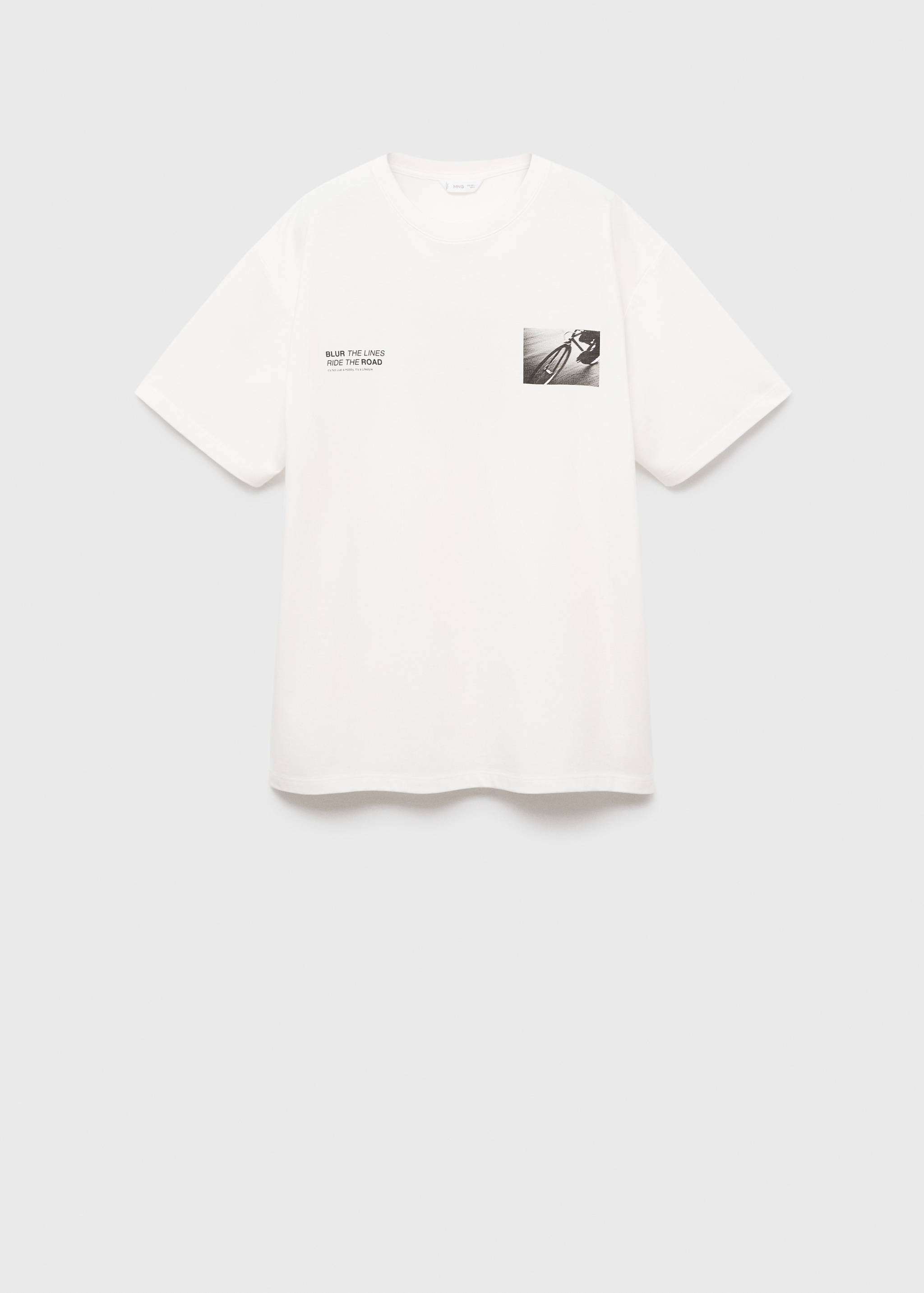 تي شيرت مطبوع من القطن - منتج دون نموذج