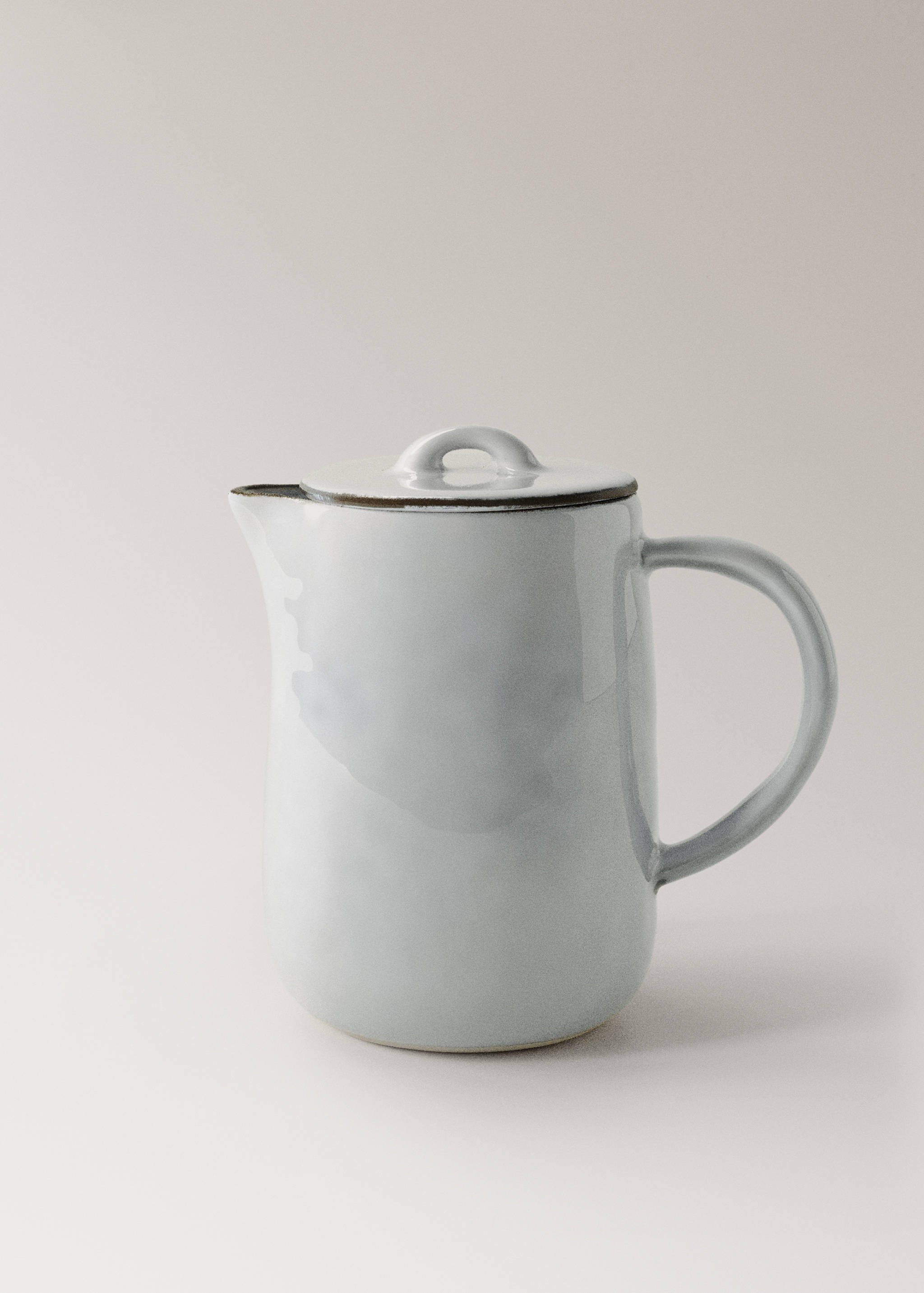 Contrasting stoneware teapot - Article without model