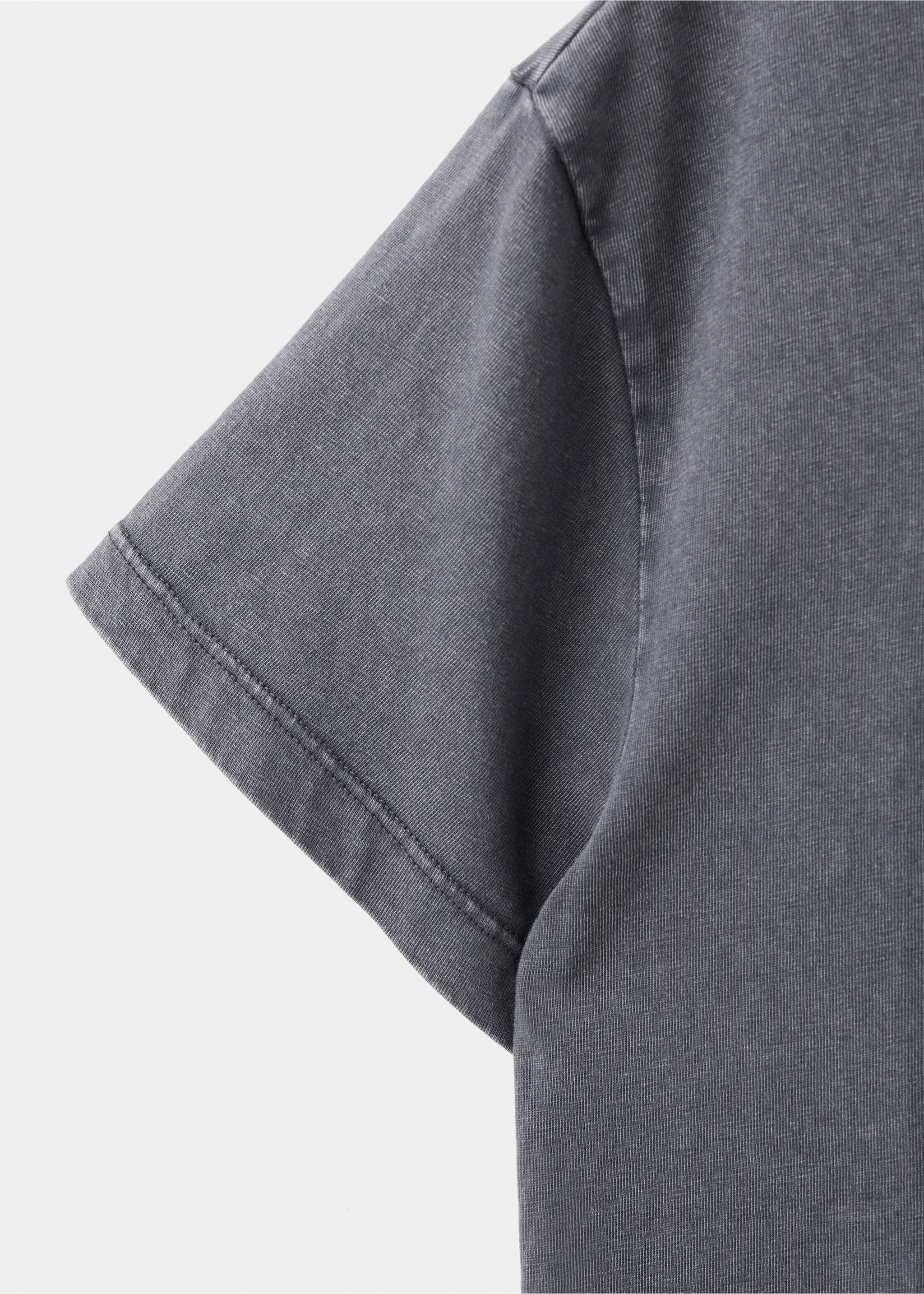 Camiseta mensaje strass - Detalle del artículo 0, Gris antracita. Ref: 17083827-00.