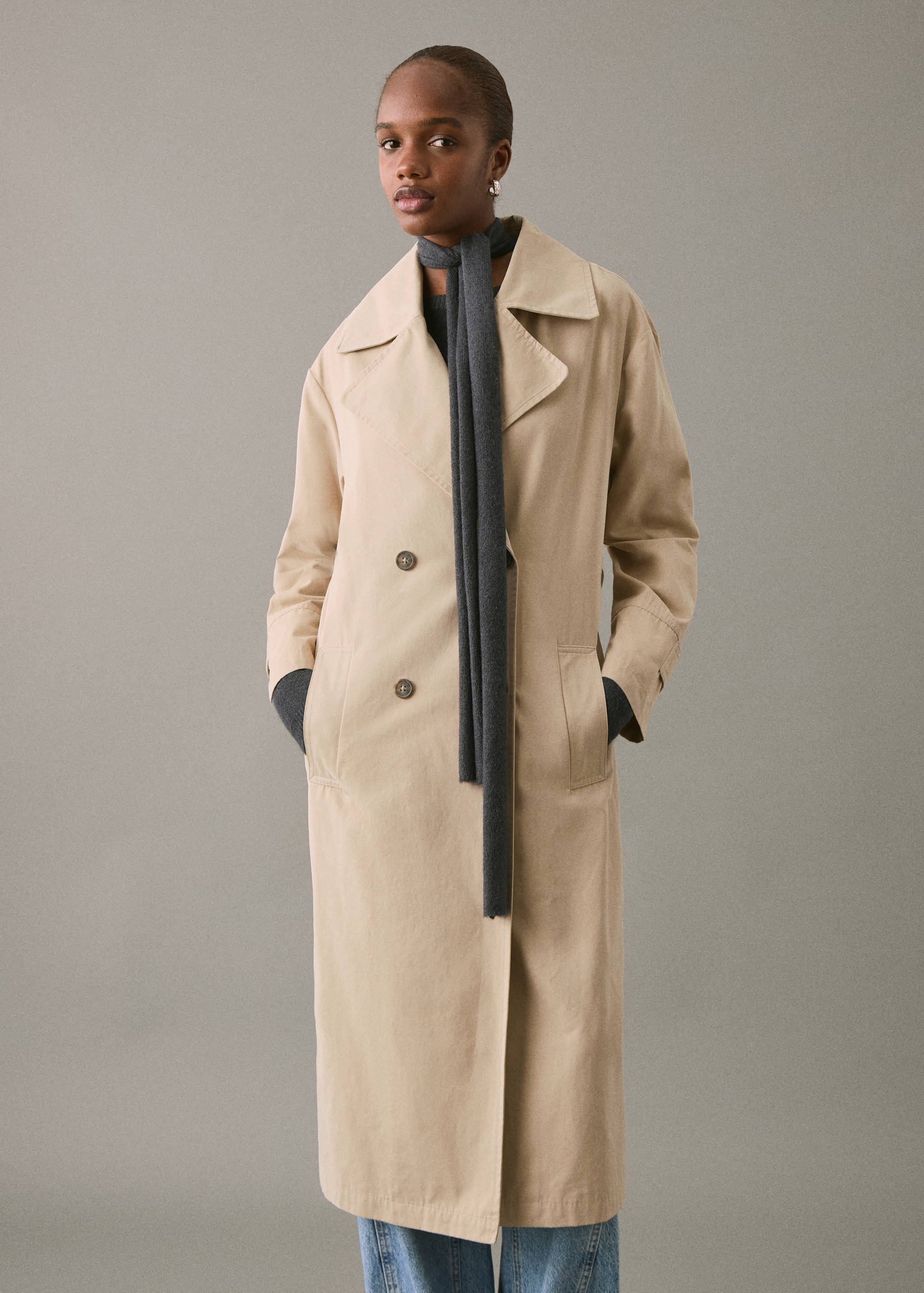 Classic trench coat with belt - Medium plane