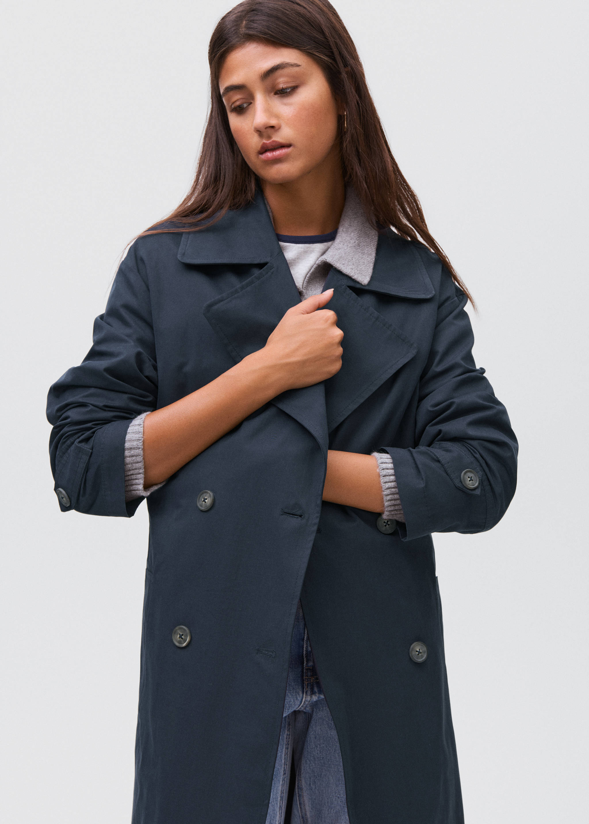 Classic trench coat with belt - Medium plane