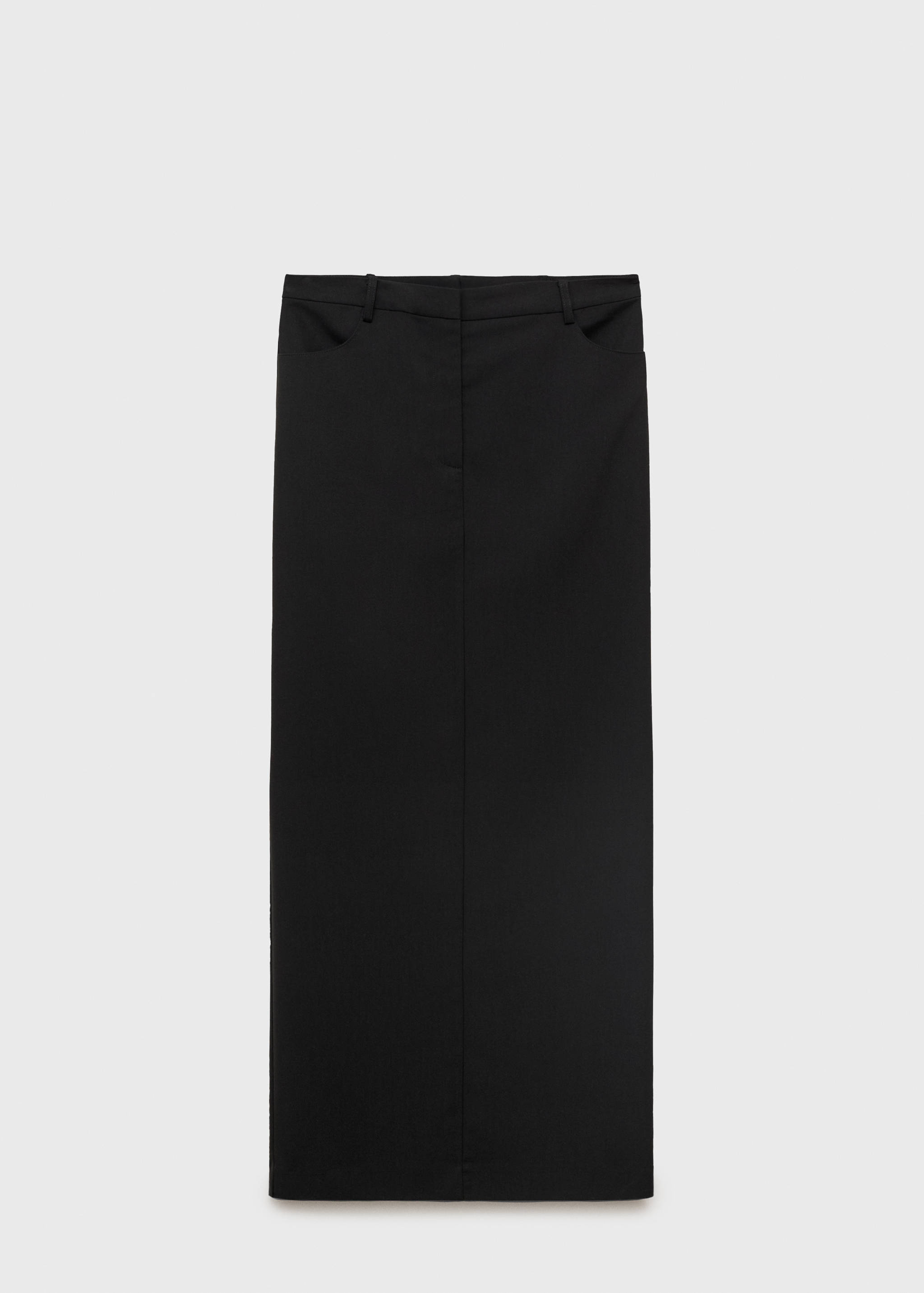 Long pencil skirt with opening - Article without model