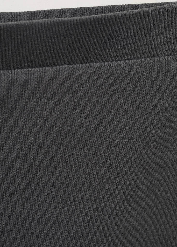 Slit long skirt — Charcoal