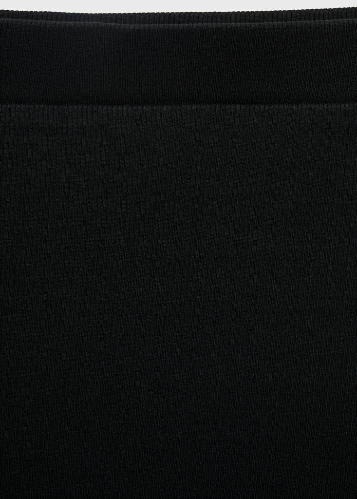 Slit long skirt — Black