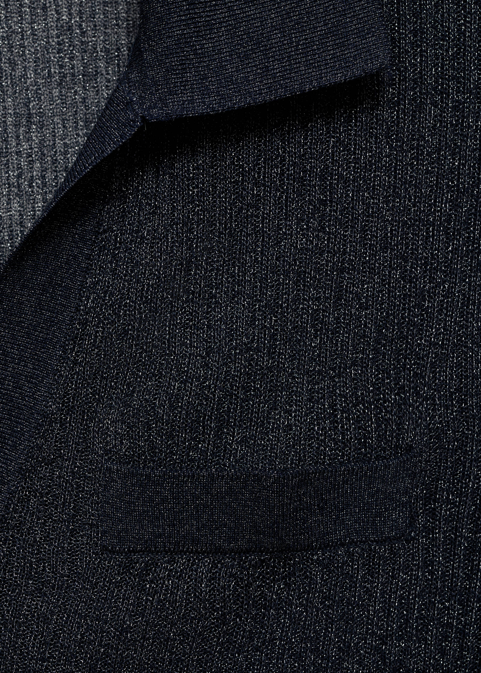 Lurex knitted V-neck sweater - Details of the article 8