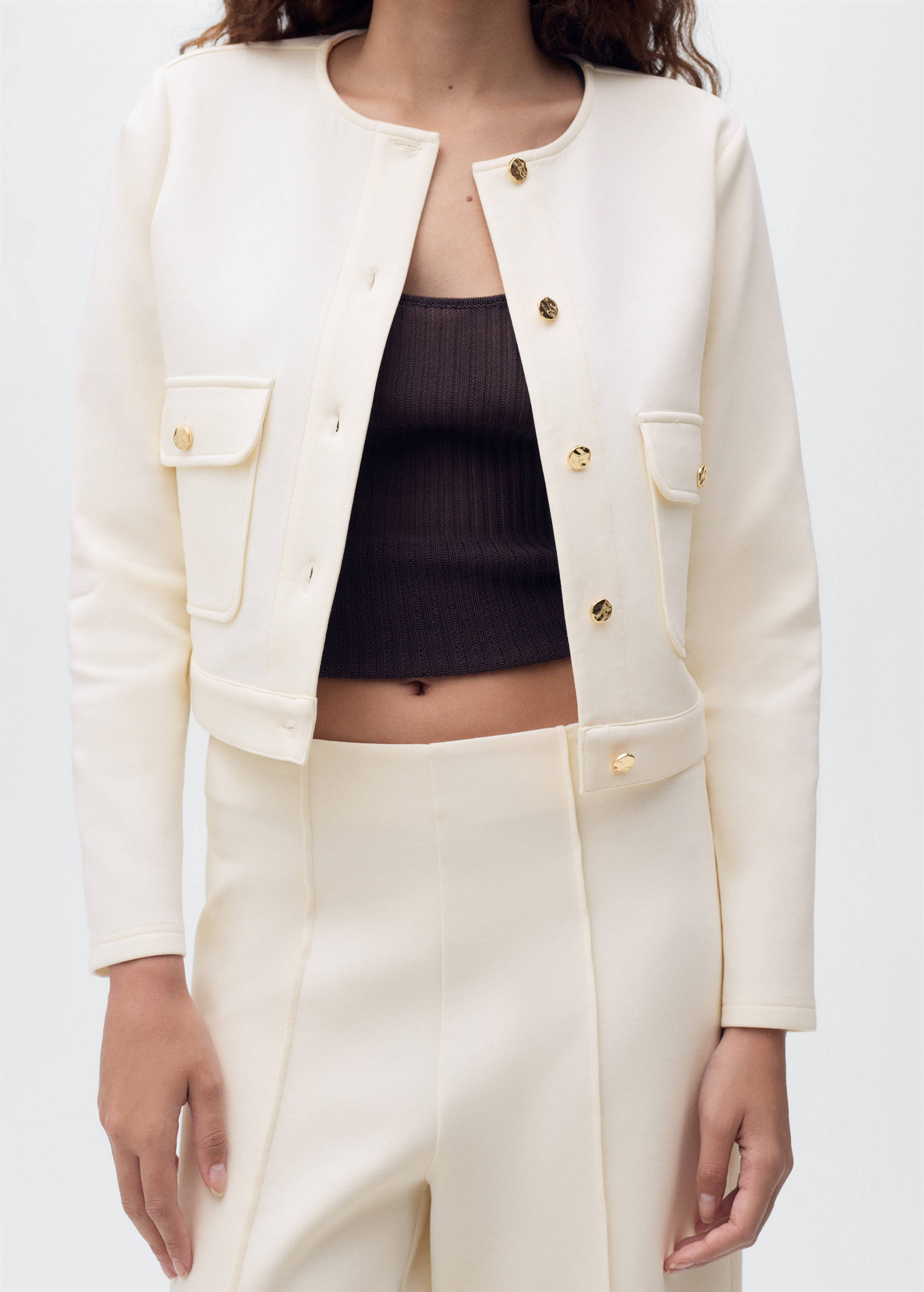 Cotton crop pants - Details of the article 1