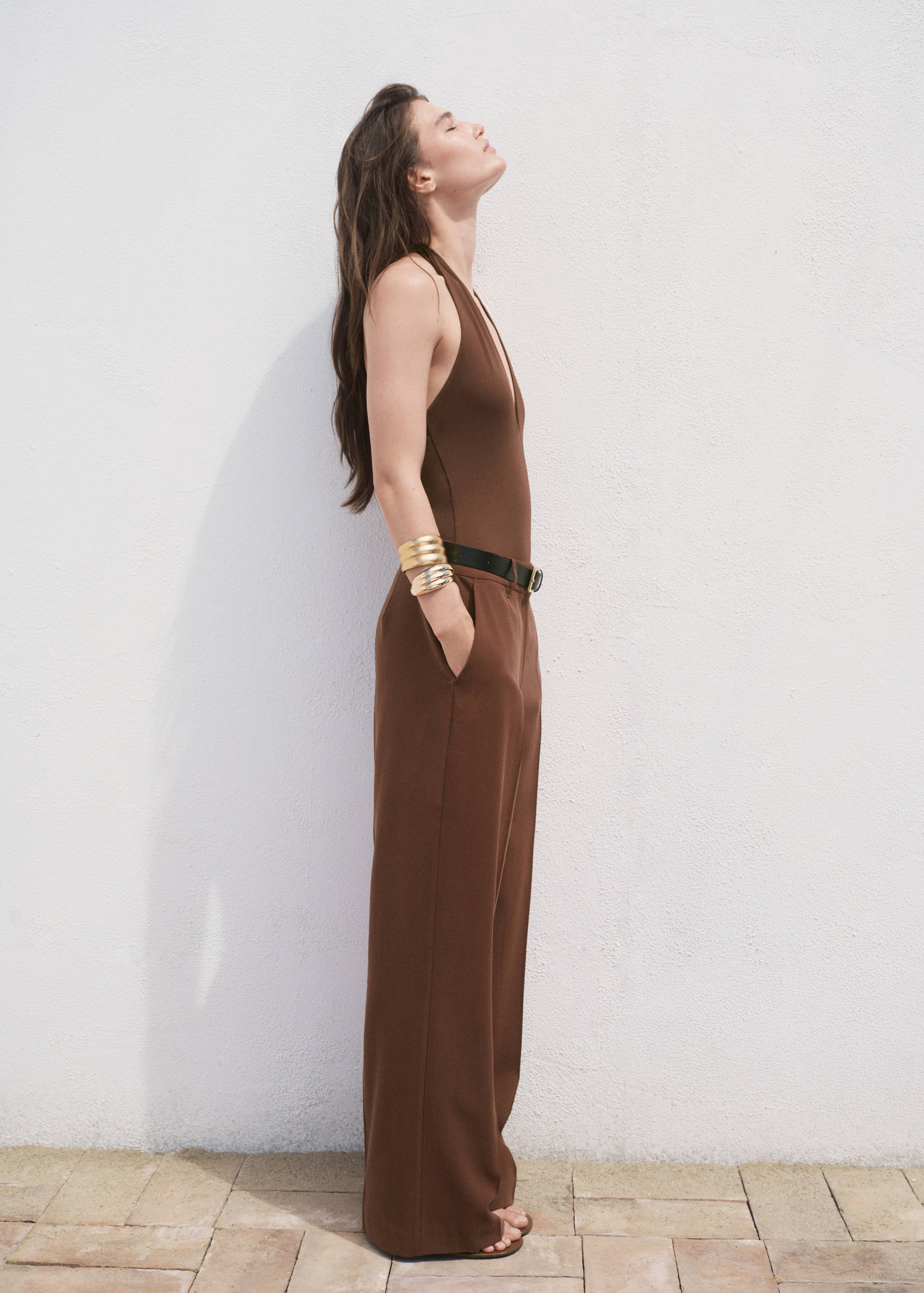 Straight mid-rise pants - General plane