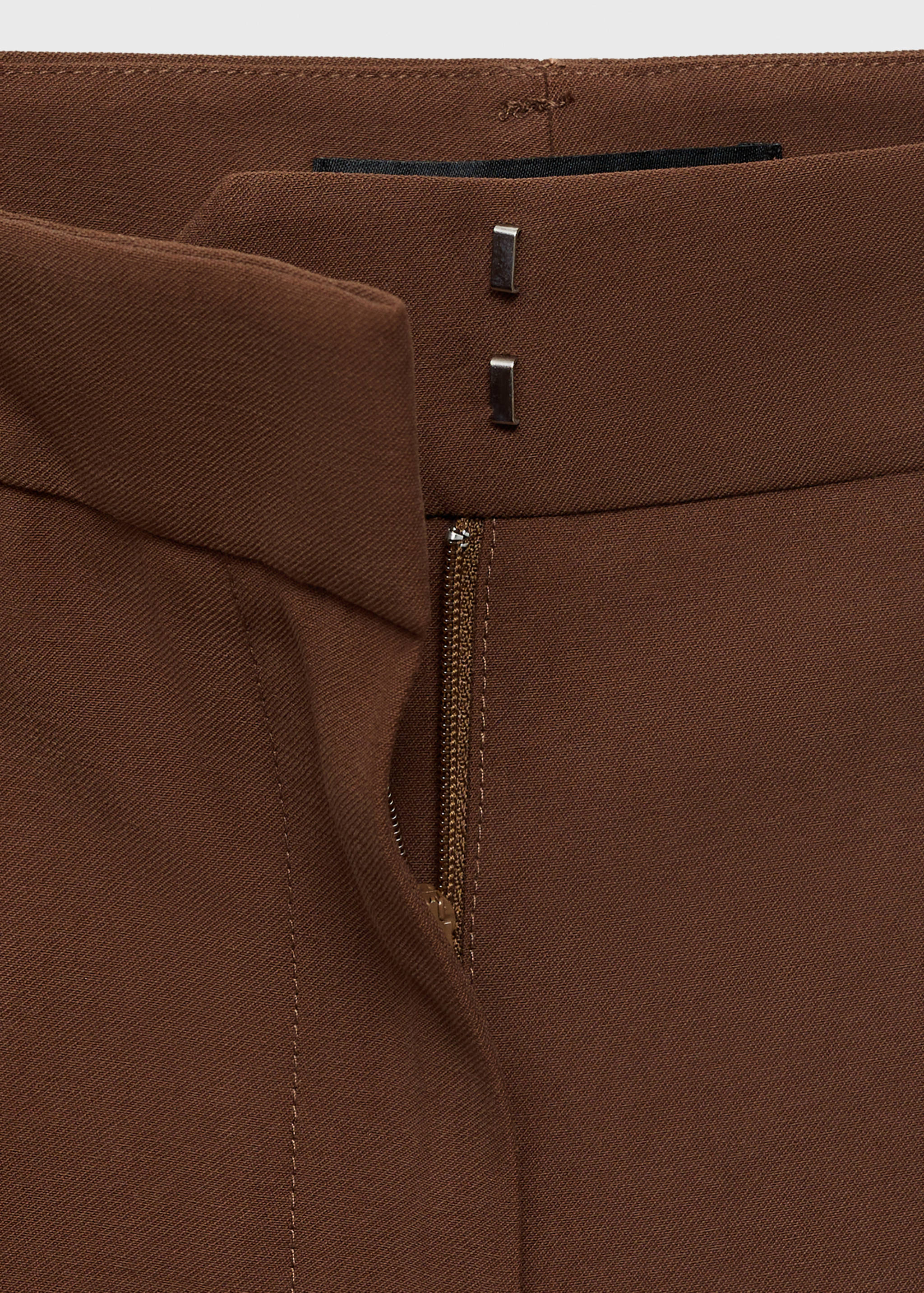 Straight mid-rise pants - Details of the article 0