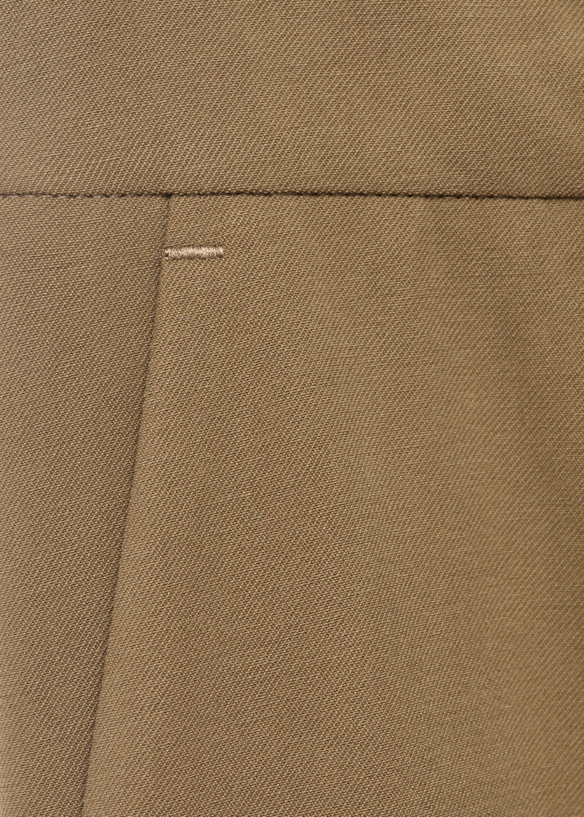 Straight mid-rise pants - Details of the article 0