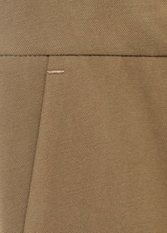 Straight mid-rise trousers — Khaki 10