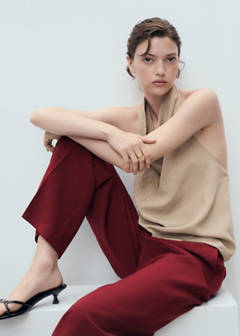 Straight mid-rise trousers — Maroon 4