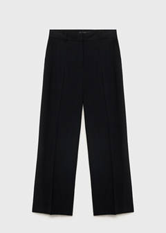 Straight mid-rise trousers — Black 9