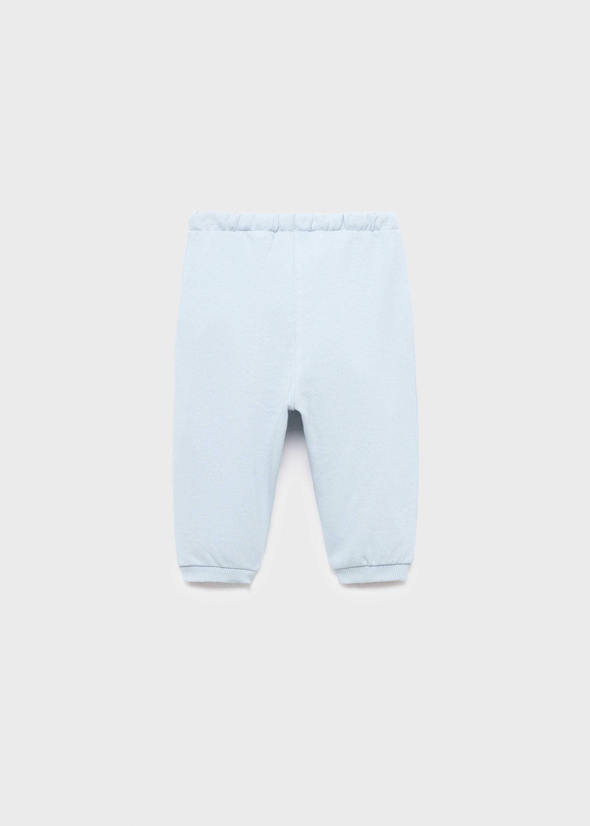 Cotton drawstring joggers - Reverse of the article