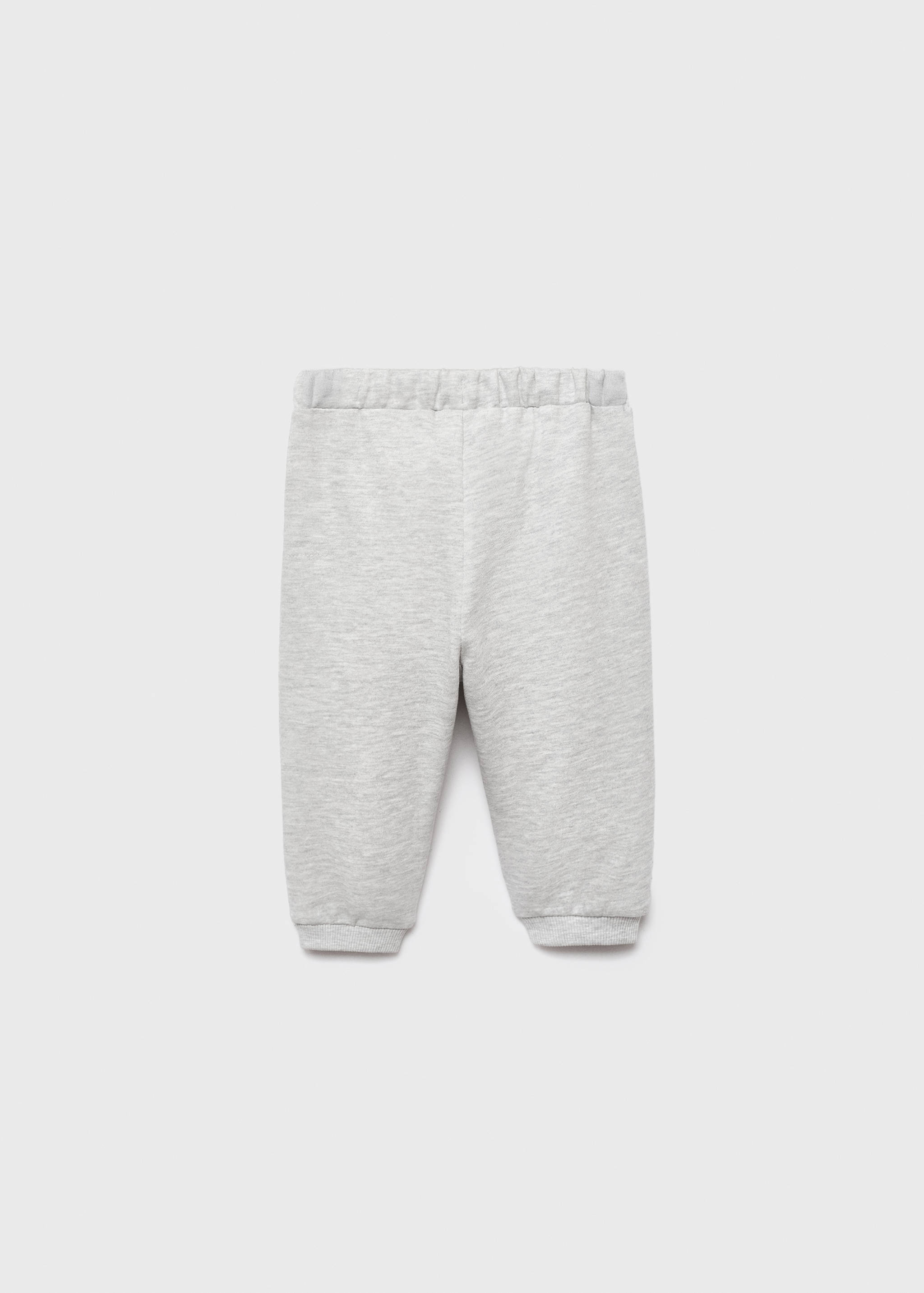 Cotton drawstring joggers - Reverse of the article
