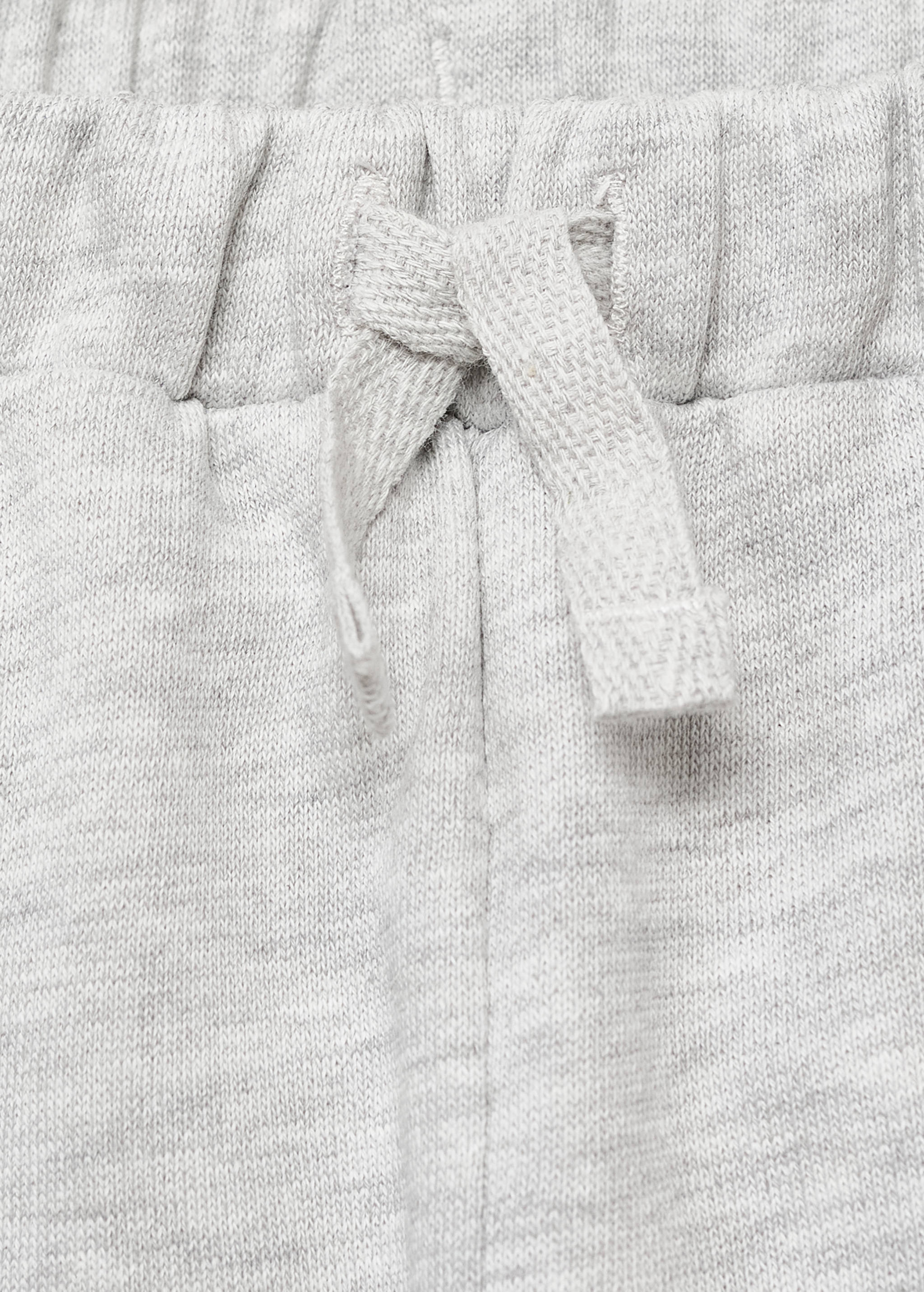 Cotton drawstring joggers - Details of the article 0