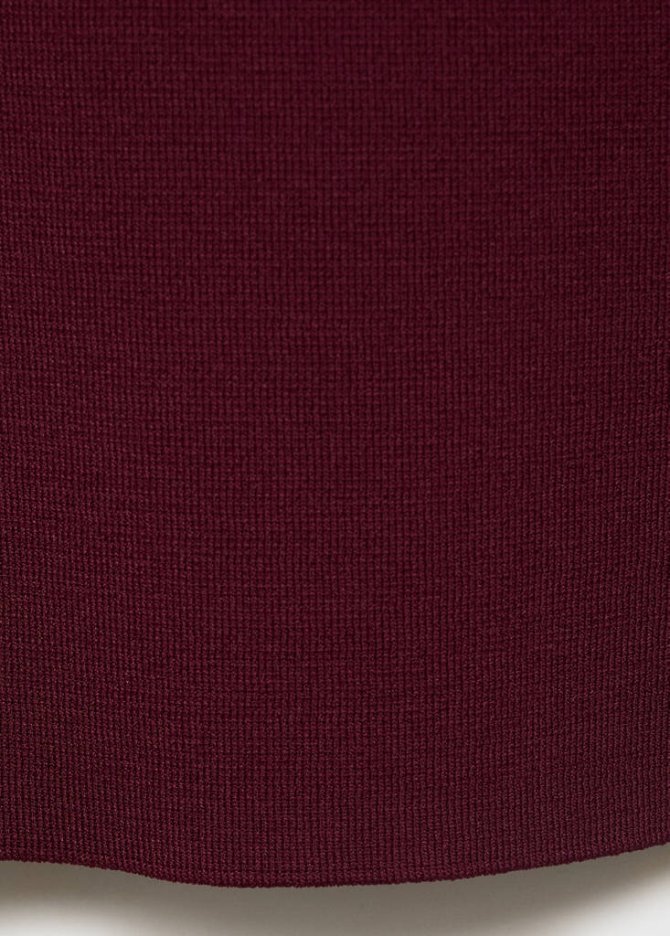 Fine-knit gilet — Maroon
