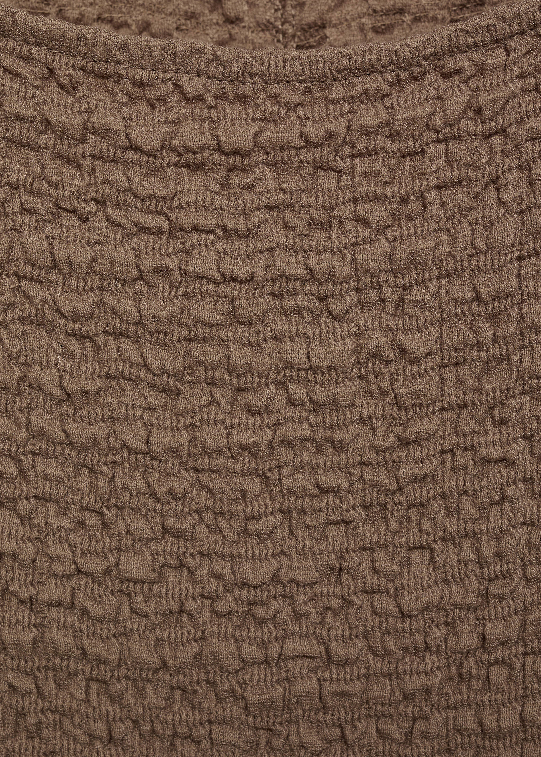 Fitted textured dress - Details of the article 0