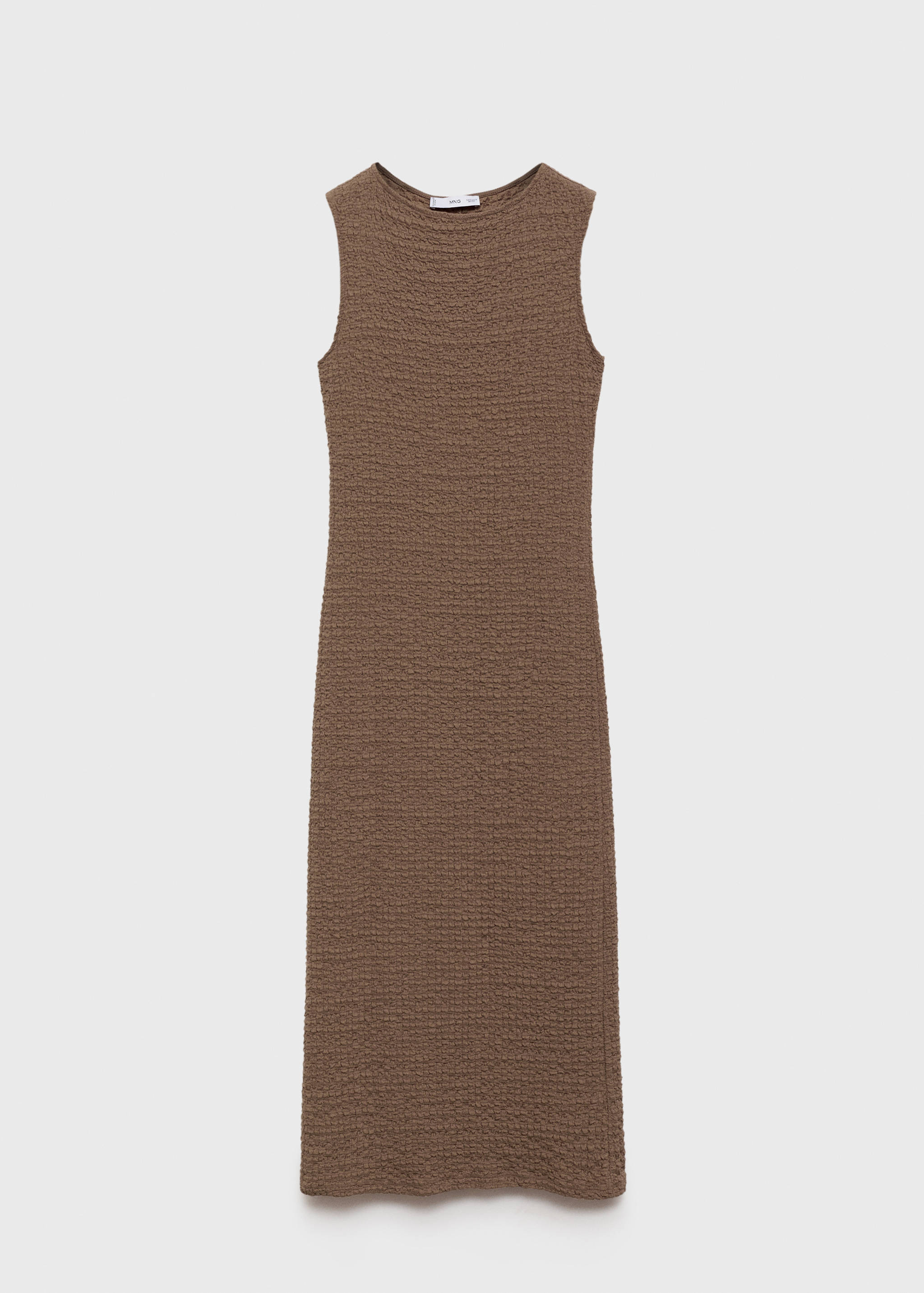 Fitted textured dress - Article without model