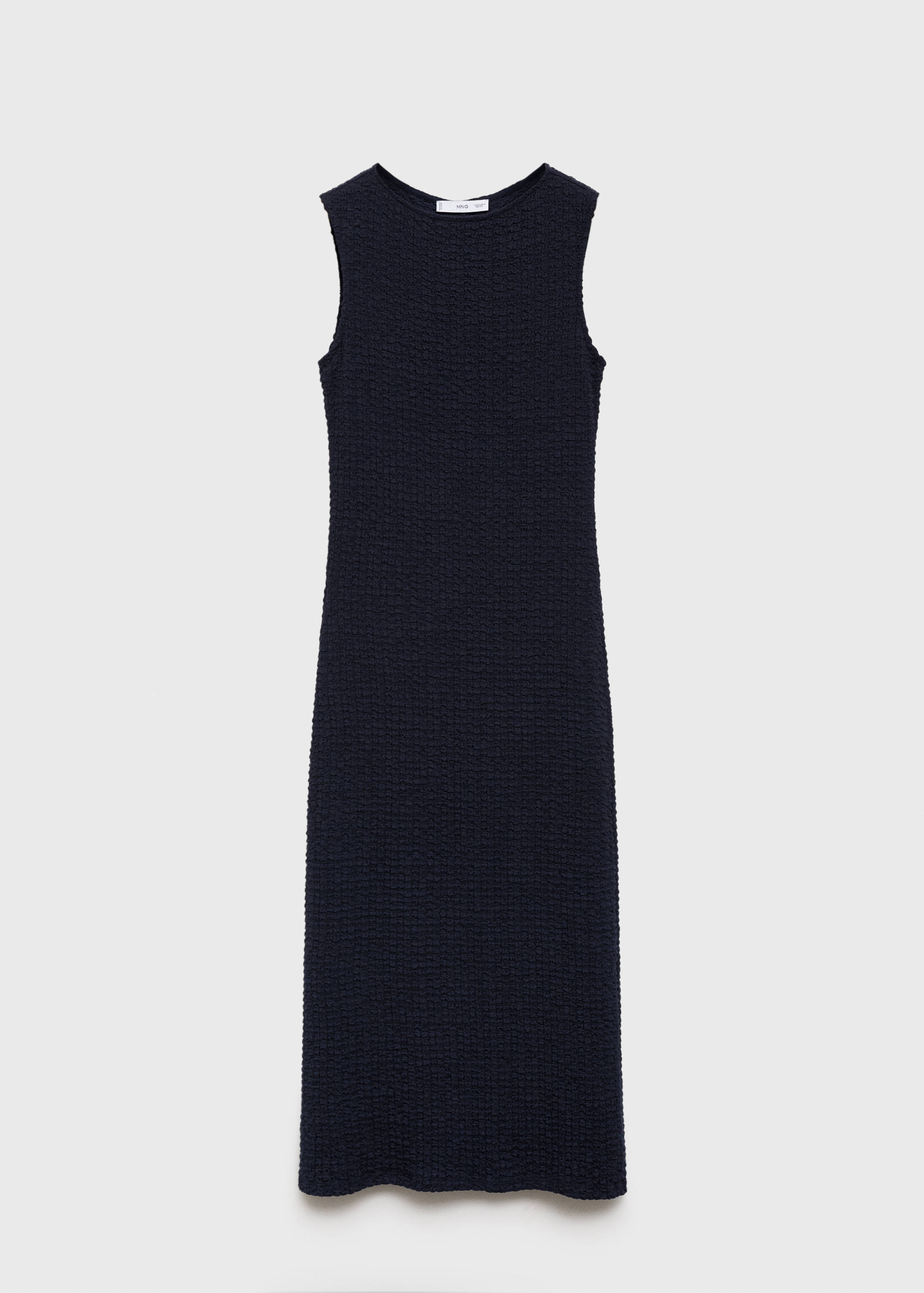 Fitted textured dress - Article without model