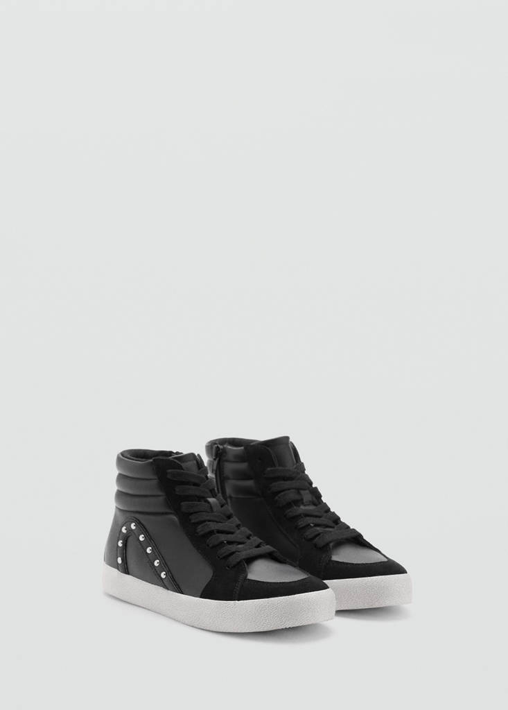 Studded sport boot — Black