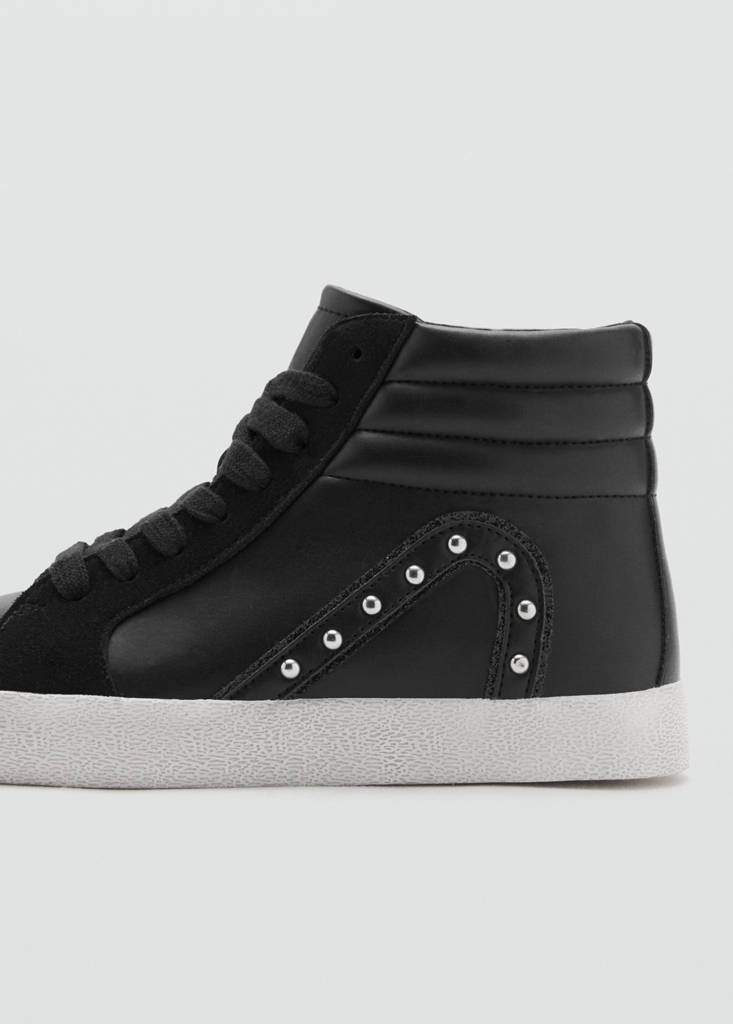 Studded sport boot — Black