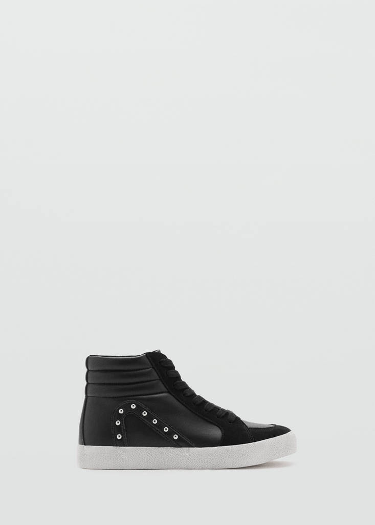 Studded sport boot — Black