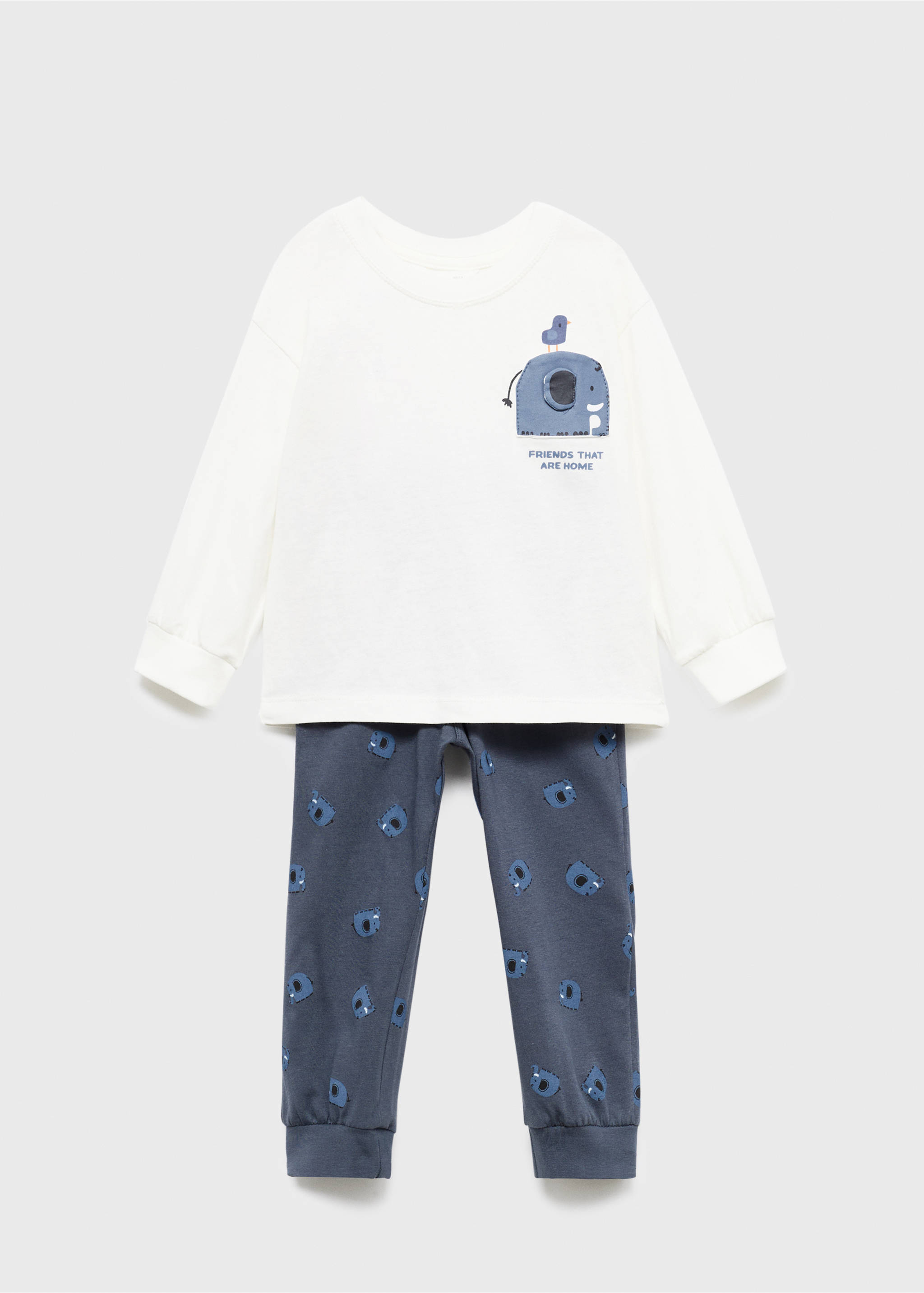 Pijama largo animales - Artículo sin modelo, Gris antracita. Ref: 17084092-00.