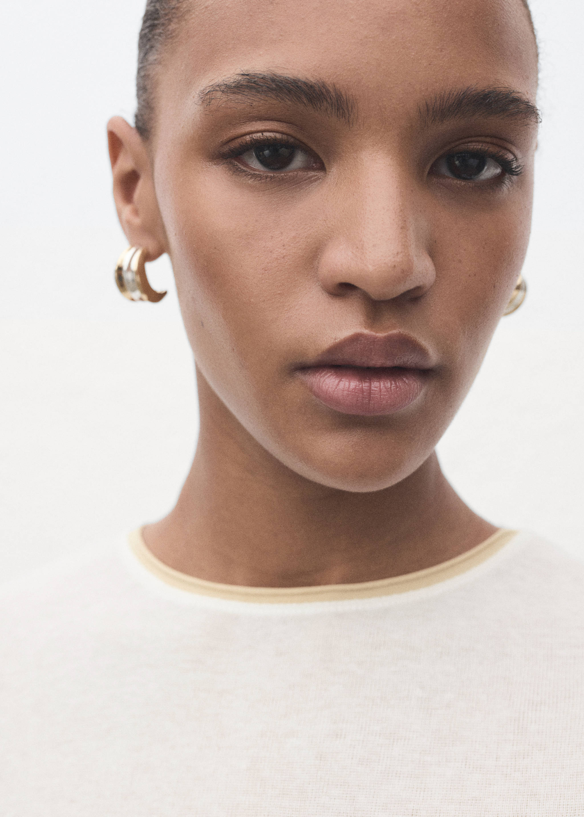 Combined cotton t-shirt - Details of the article 1