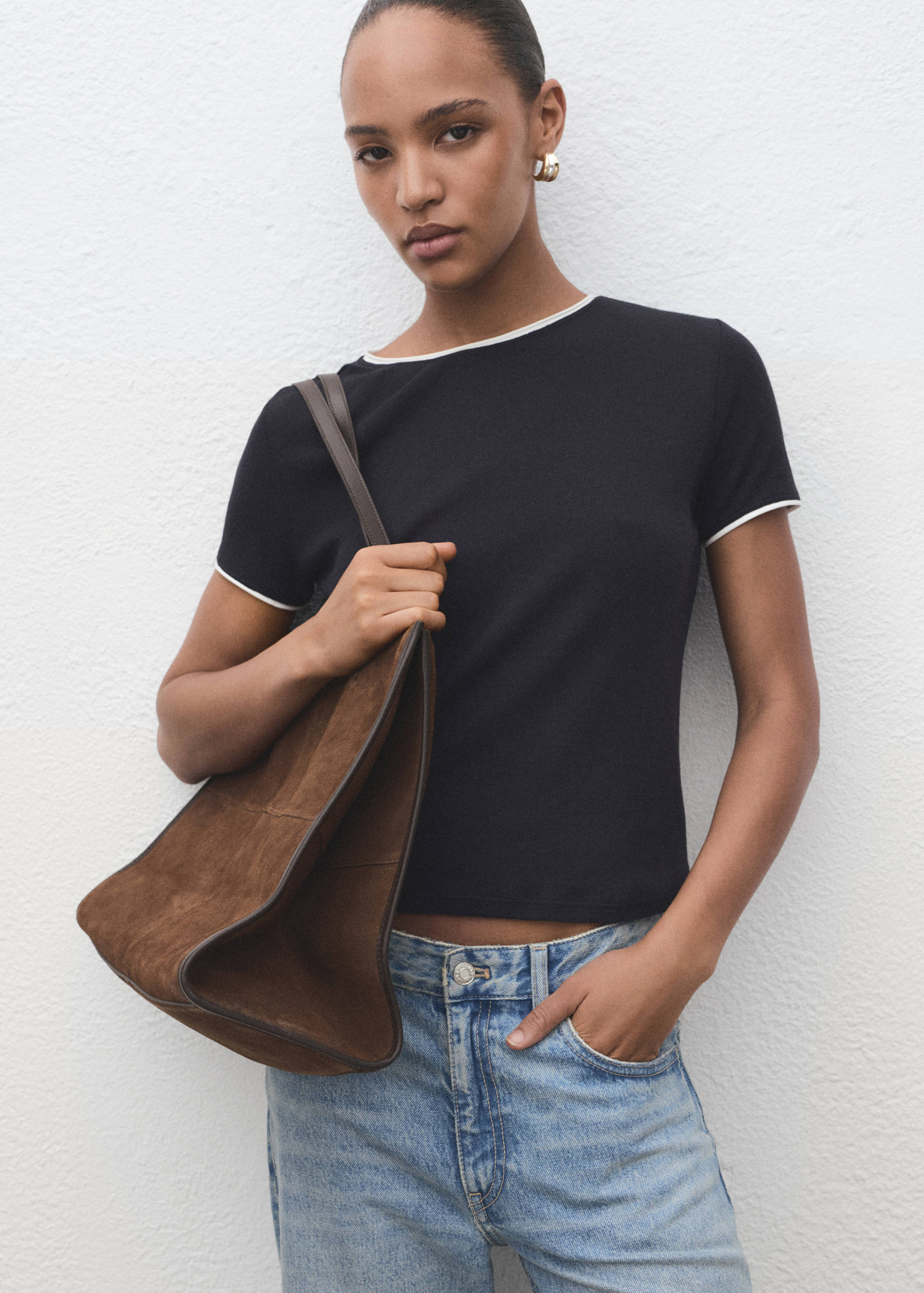 Combined cotton t-shirt - Medium plane