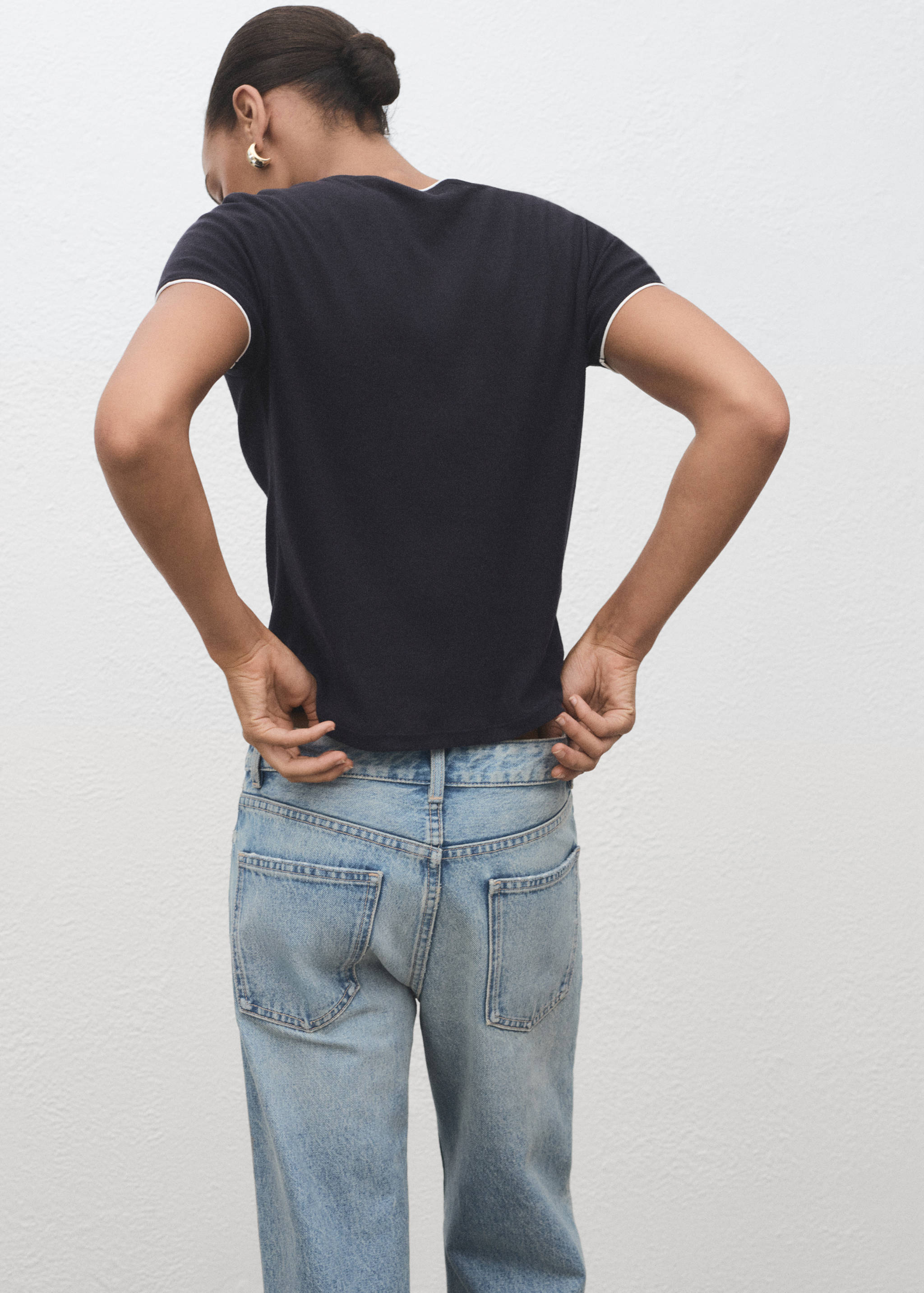 Combined cotton t-shirt - Reverse of the article