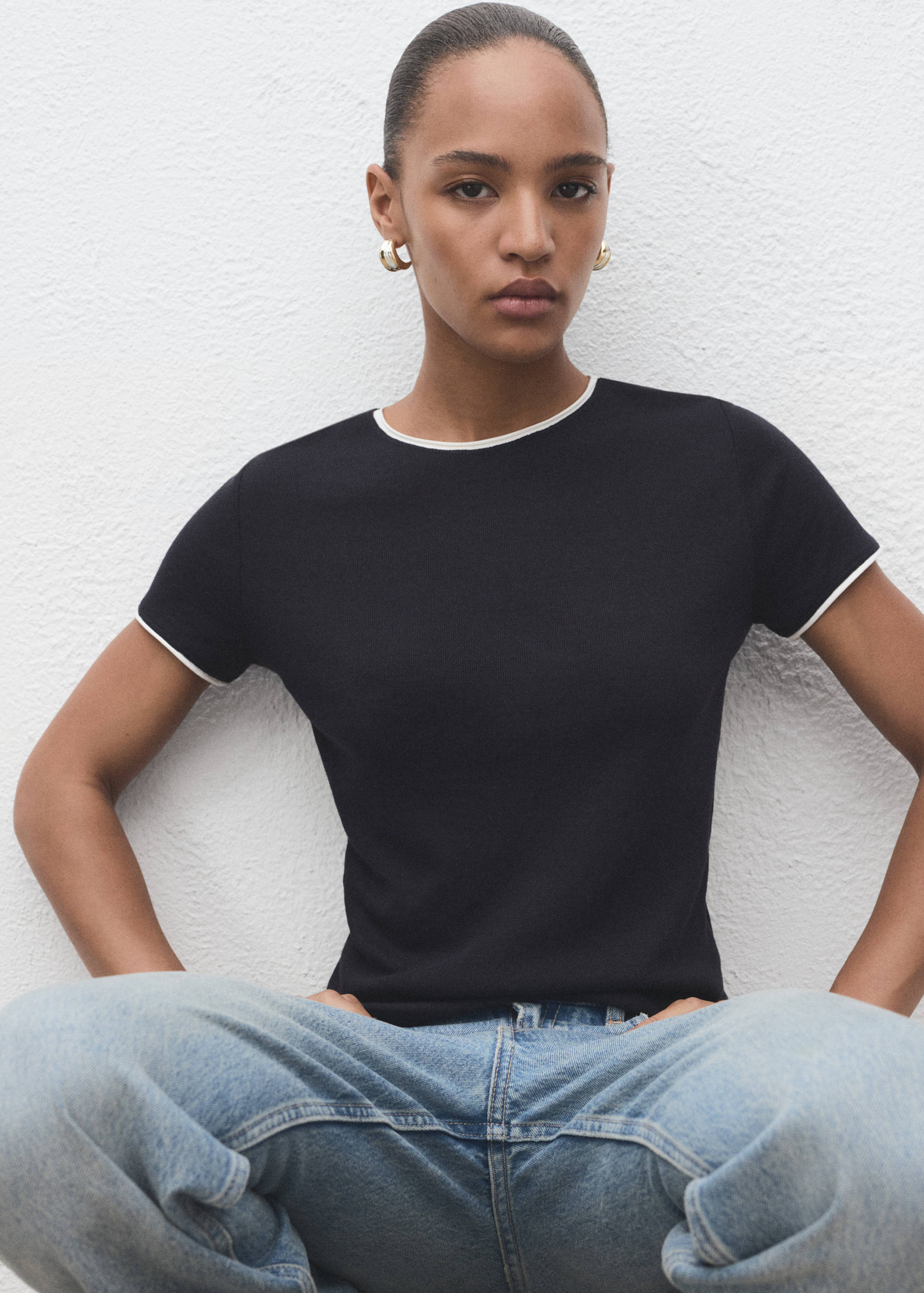 Combined cotton t-shirt - Details of the article 2