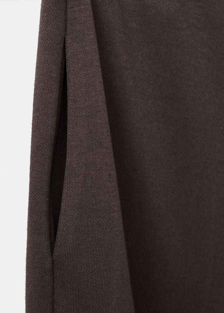 Straight-fit cotton trousers — Brown