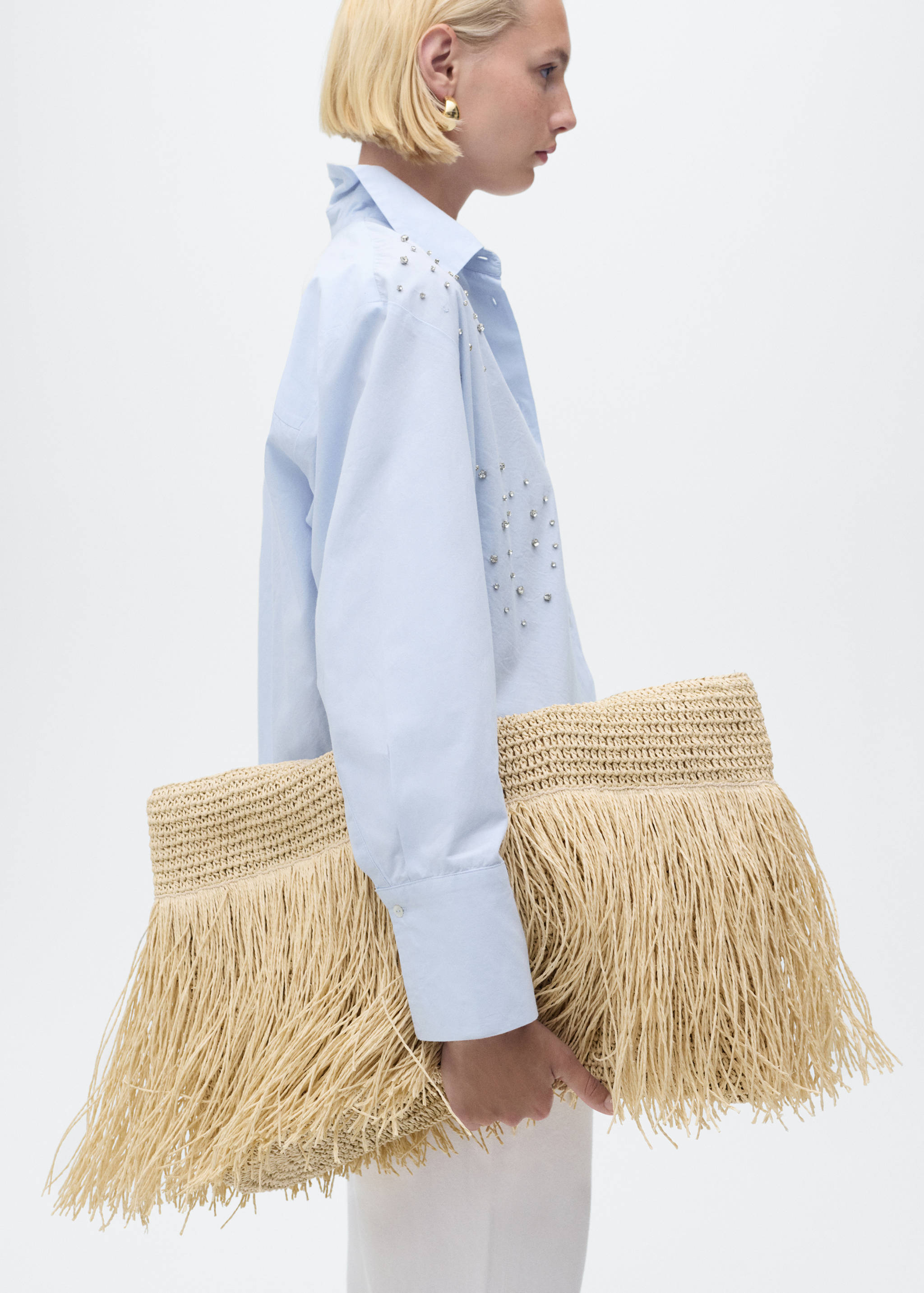 Baumwollhemd mit Strassverzierung - Detail des Artikels 2