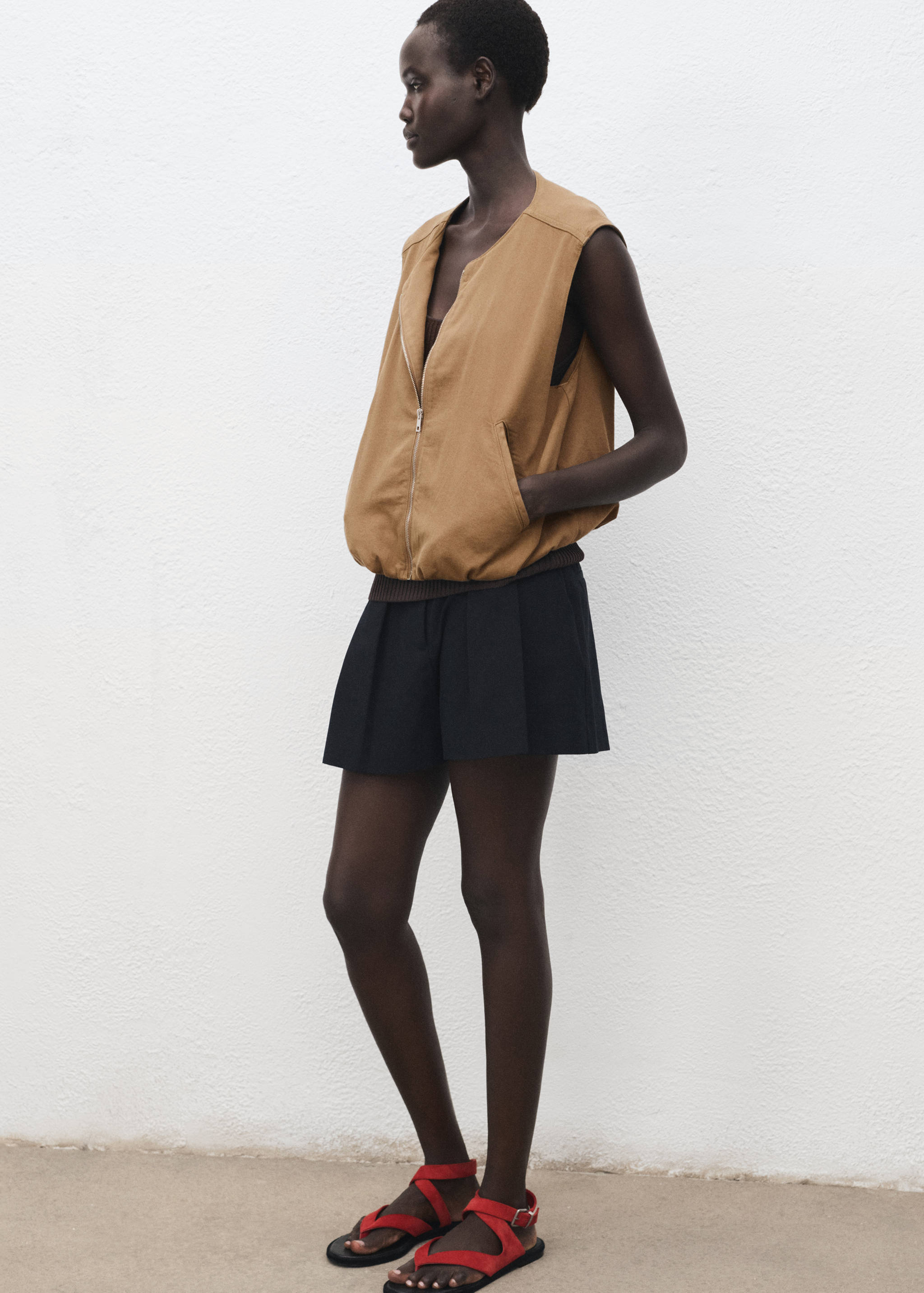 Puffer denim vest - Details of the article 2