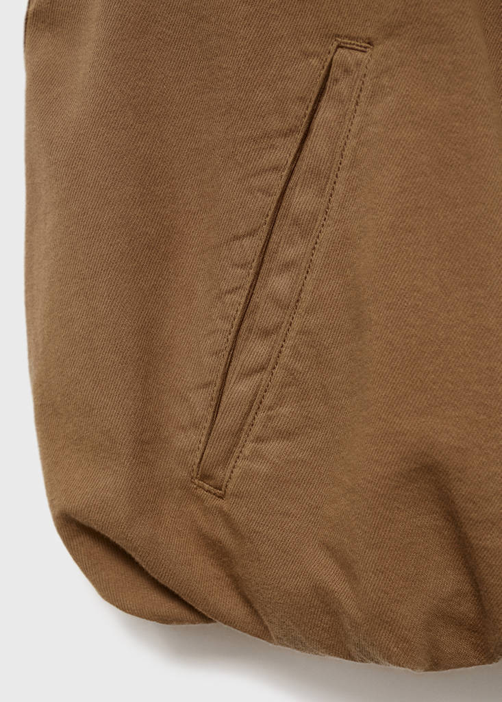 Puffer denim waistcoat — Brown