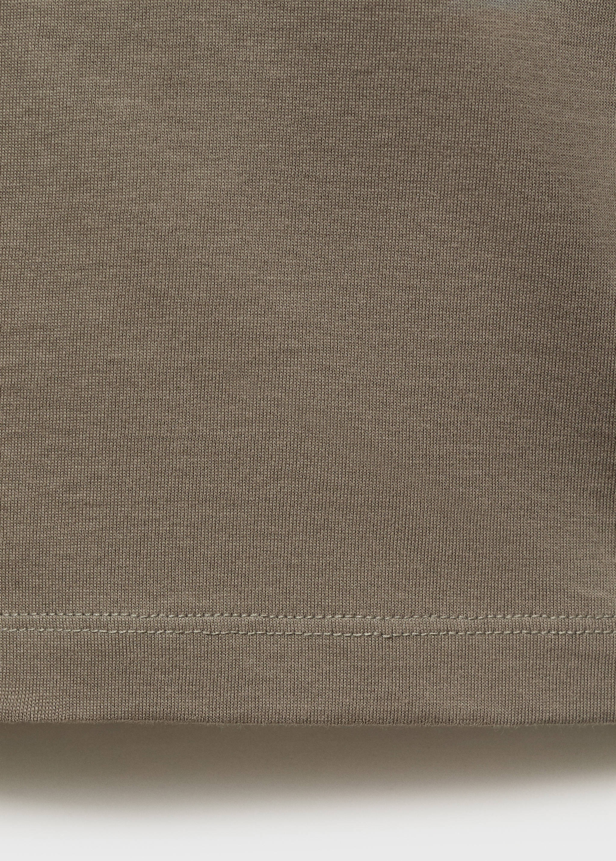 Cotton nightdress with button detail - Details of the article 0