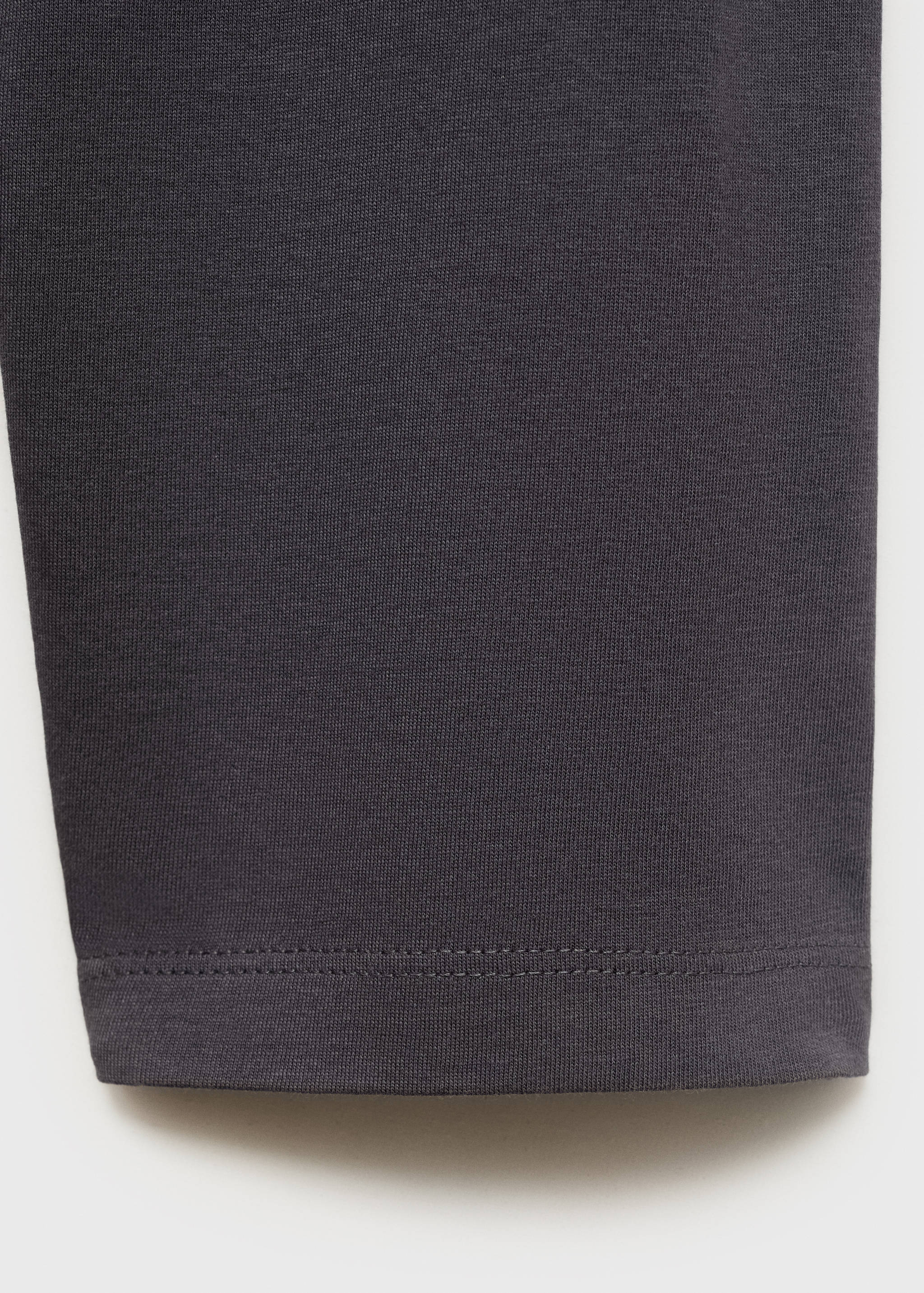 Cotton nightdress with button detail - Details of the article 0