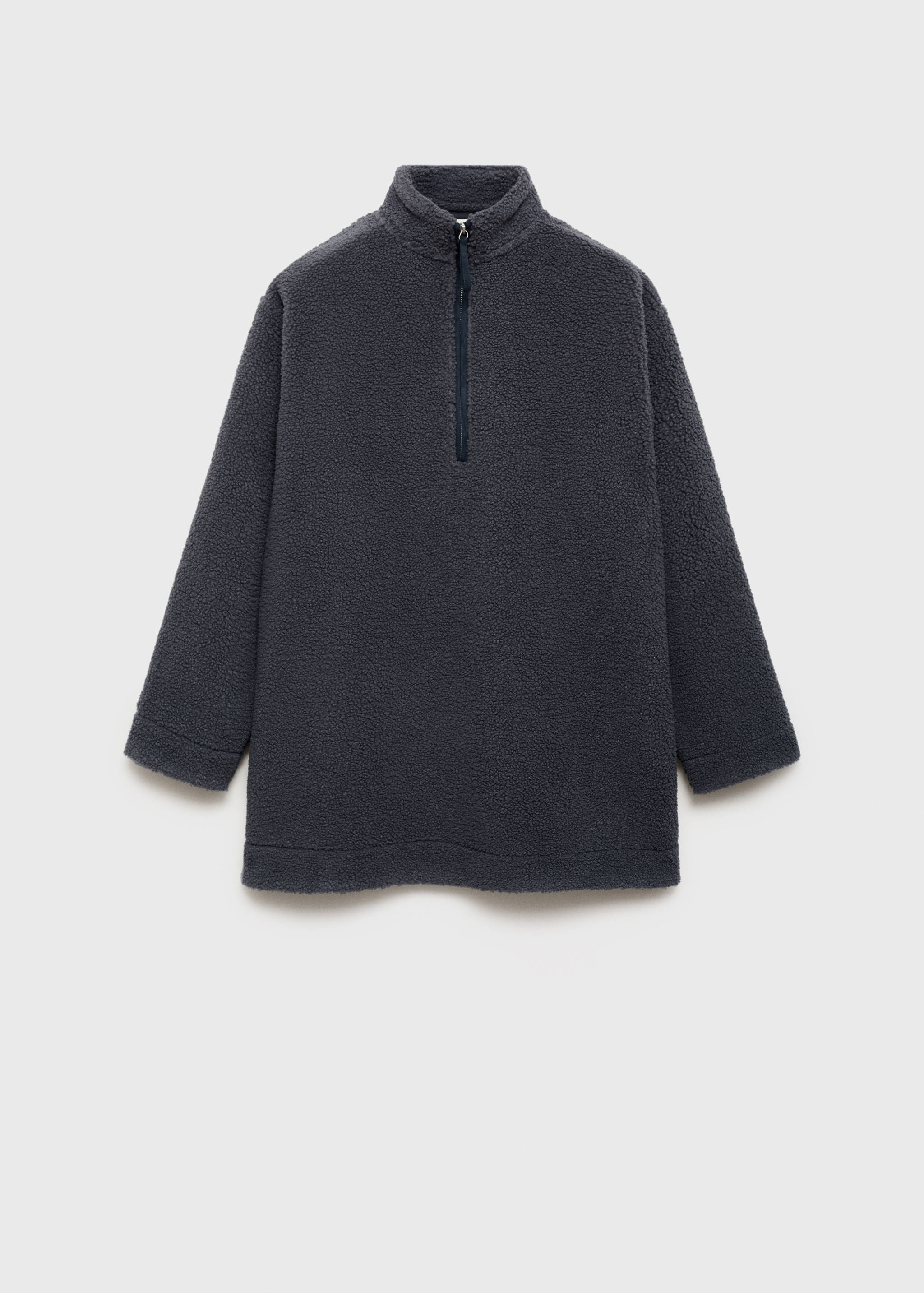Fleece sweatshirt with zip - Article without model