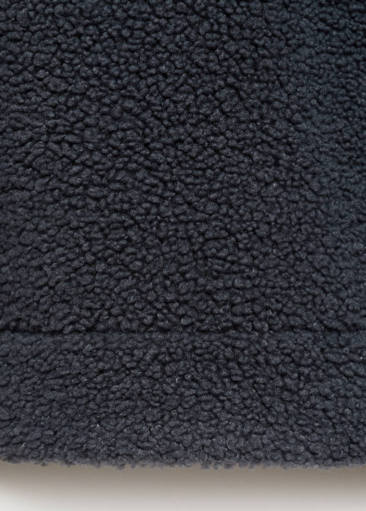 Fleece sweatshirt with zip — Ink Blue