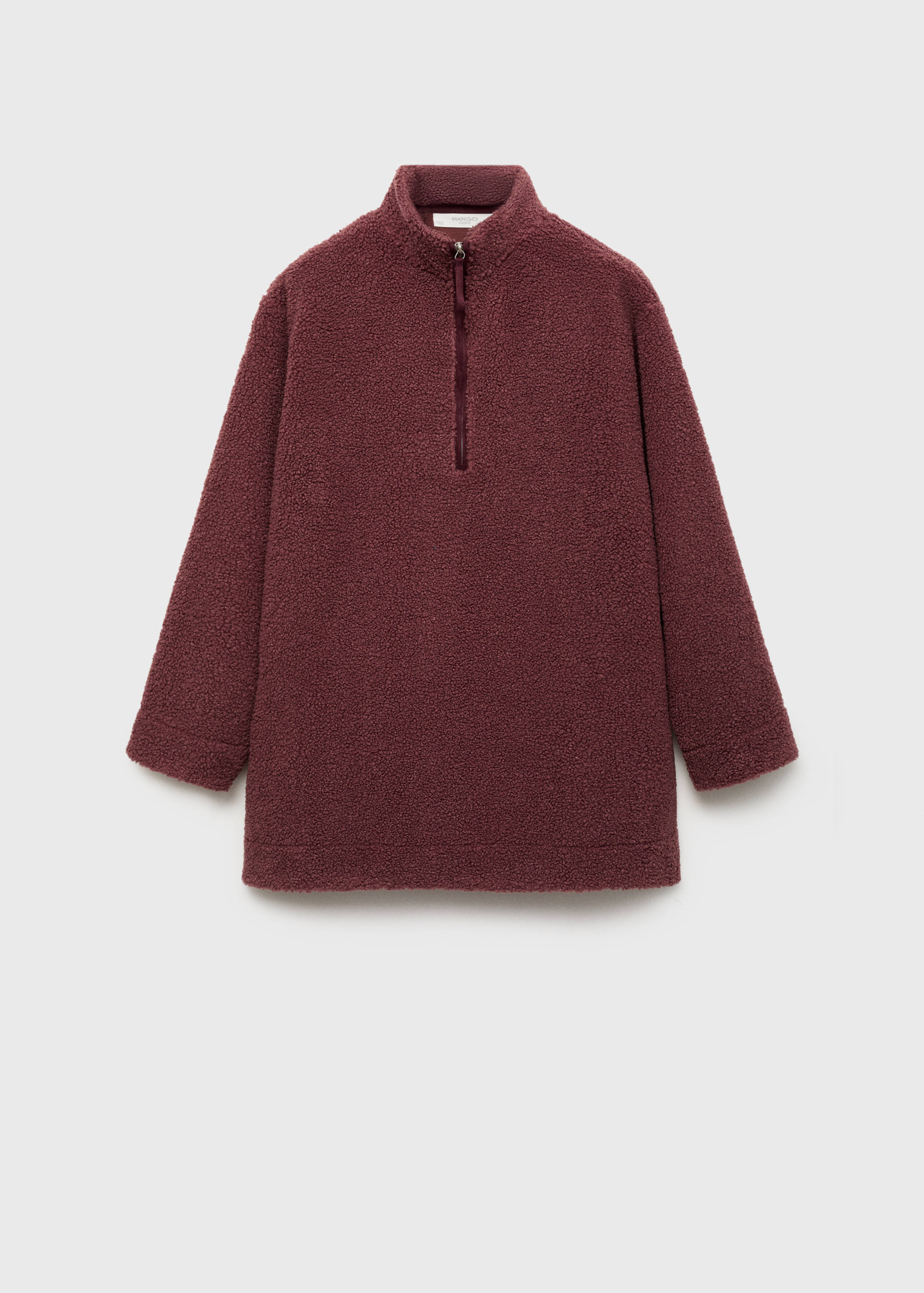 Fleece sweatshirt with zip - Article without model