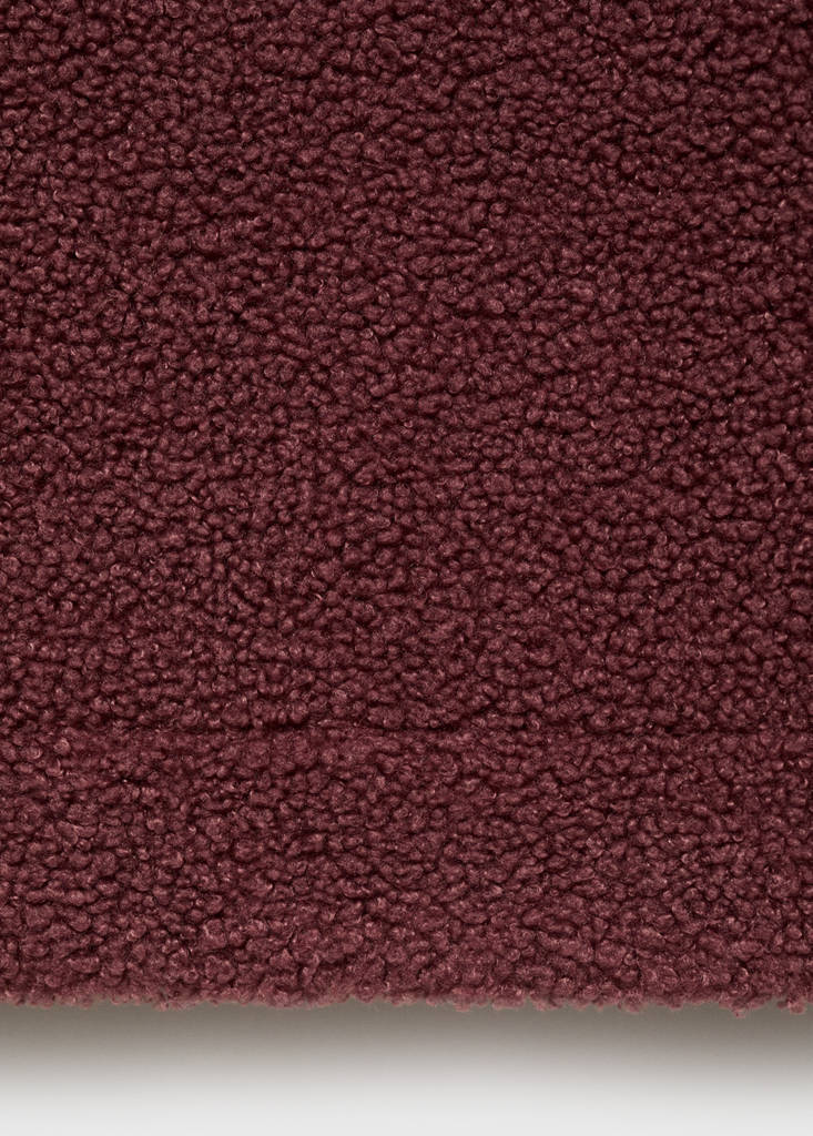 Fleece sweatshirt with zip — Russet