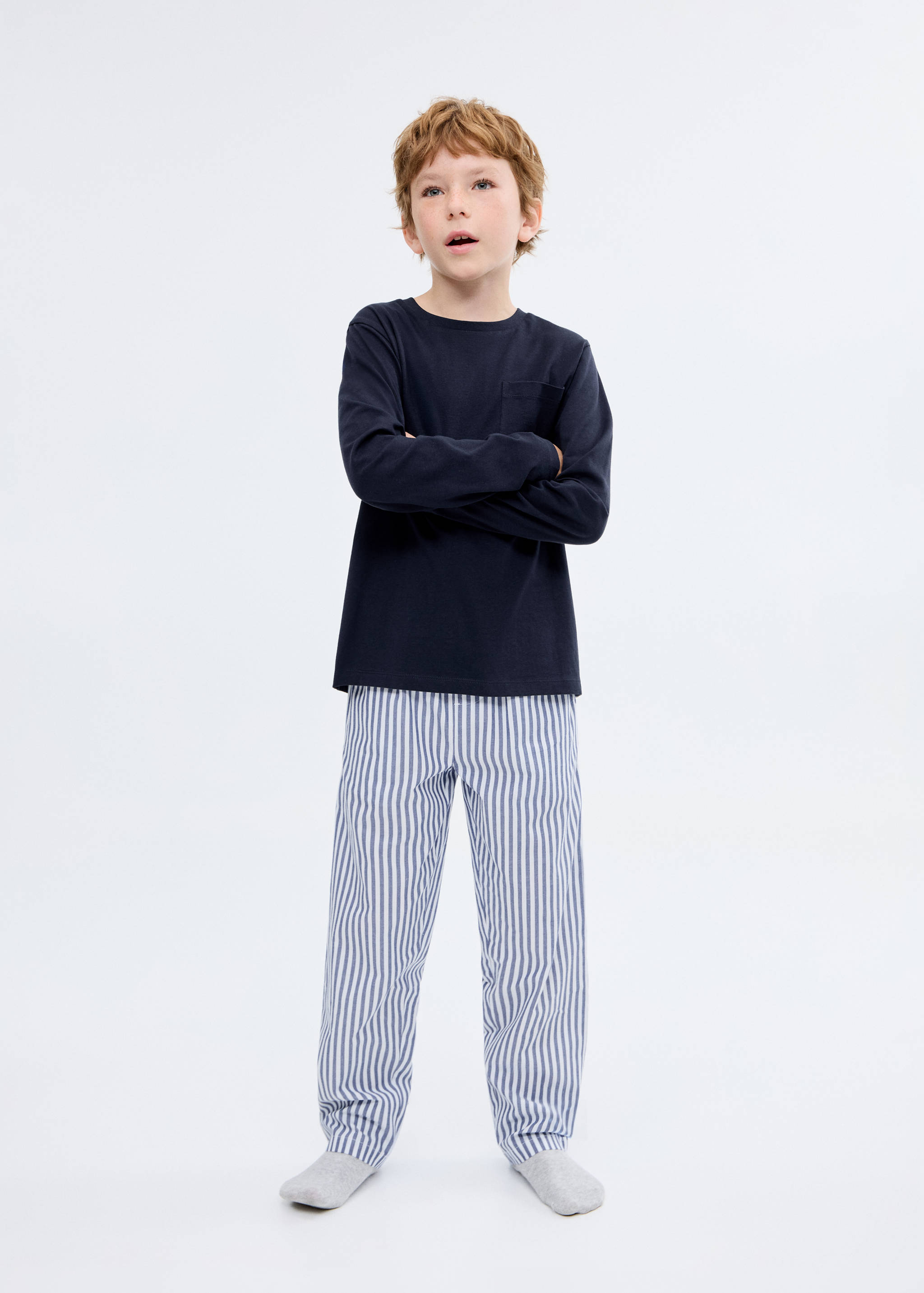 Pijama largo rayas - Plano general