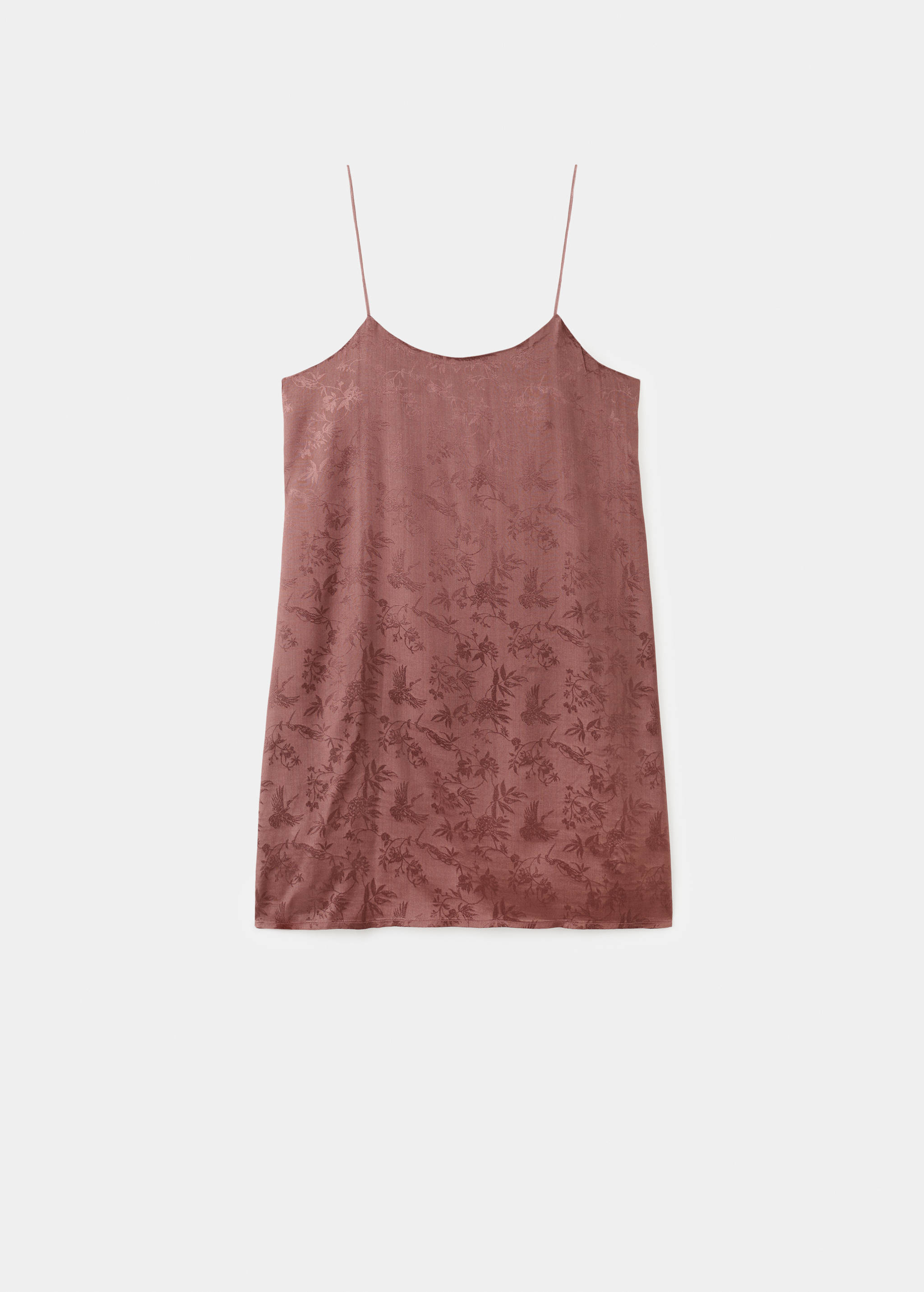 Jacquard satin nightdress - Article without model