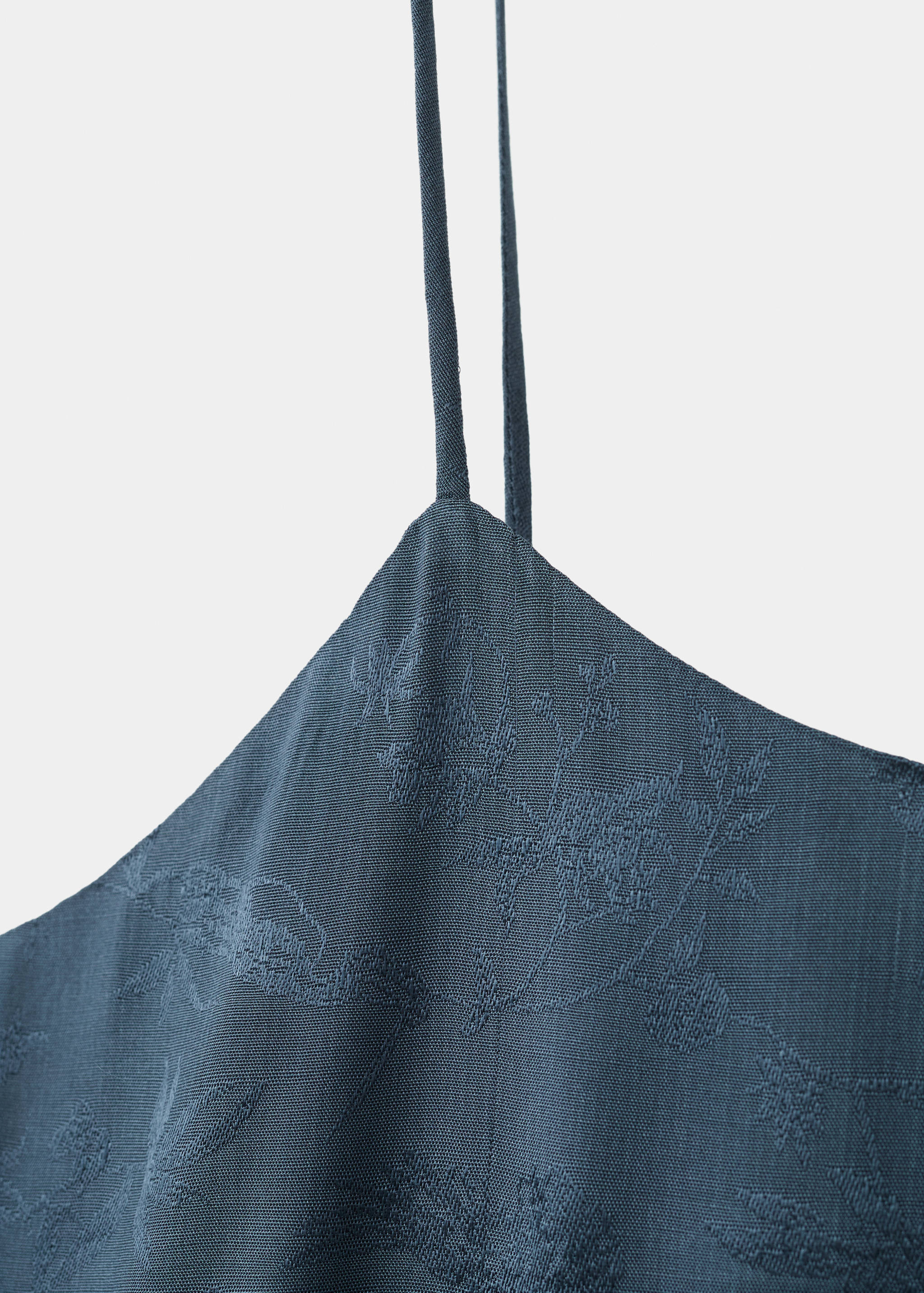 Jacquard satin nightdress - Details of the article 0