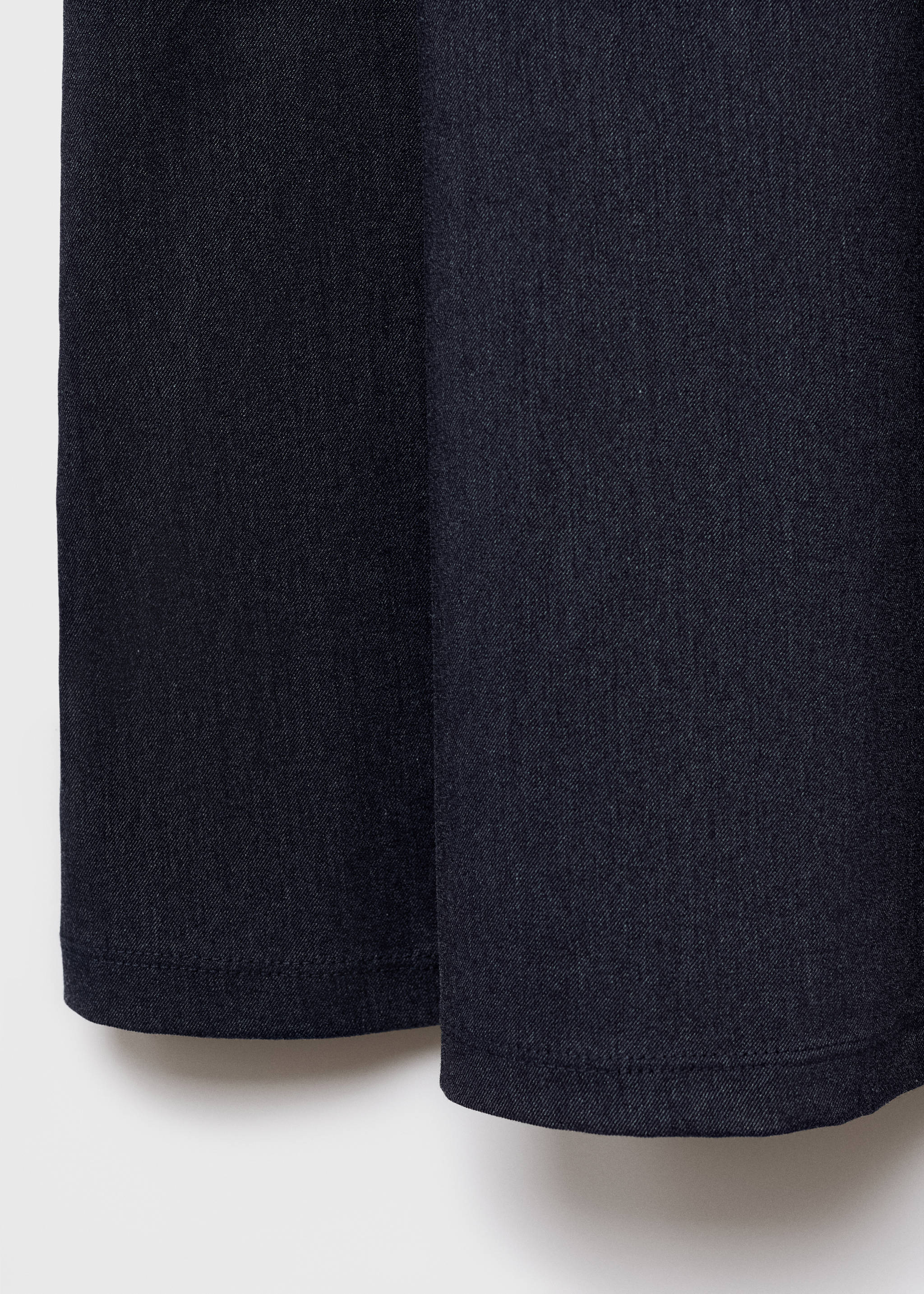 Denim-effect dress with bows - Details of the article 0